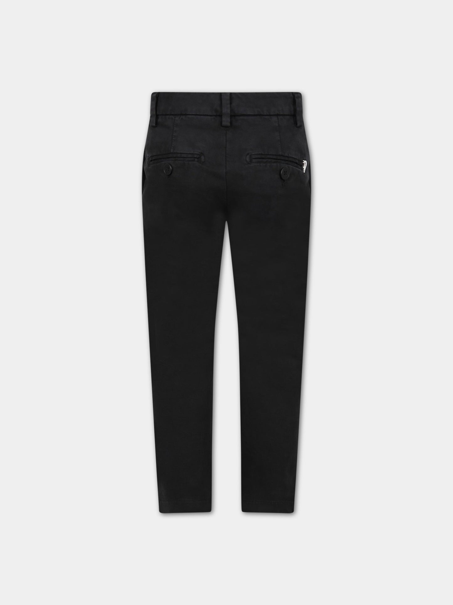 Pantalone ''Perfect'' nero per bambina con iconica D,Dondup Kids,YP303 RS0039 PTD GD W20 999