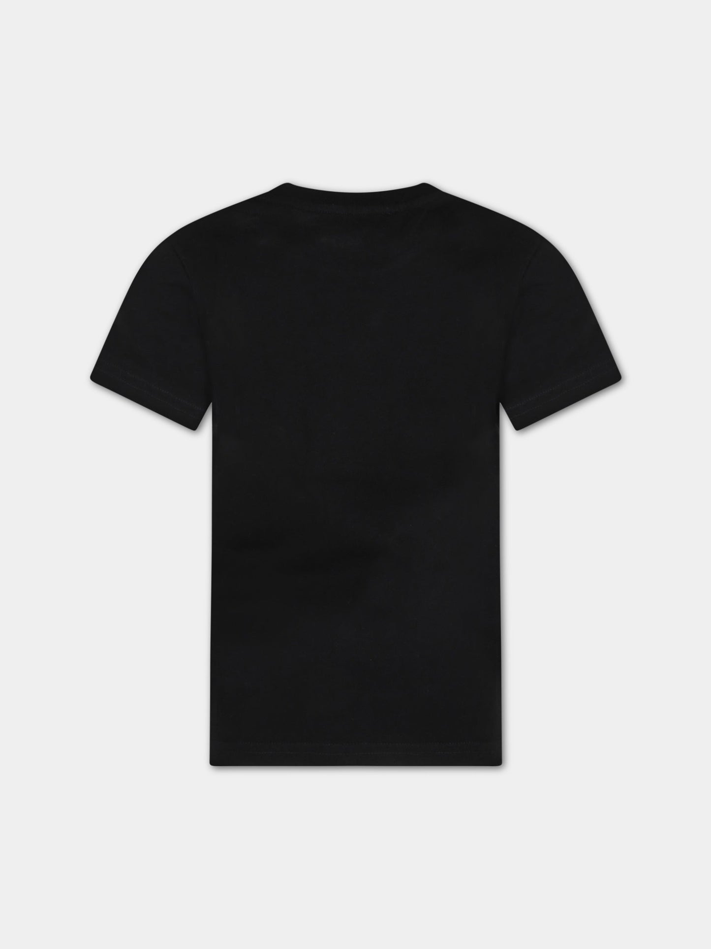 T-shirt nera per bambini con logo,Dsquared2,DQ048S D002F DQ900