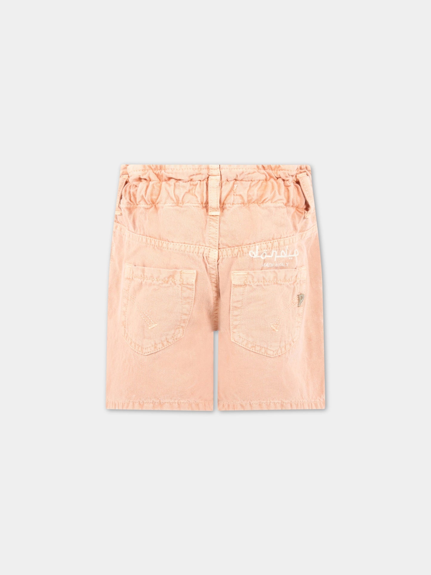 Short arancione per bambina,Dondup Kids,DFBE23 0162 WD017 7001