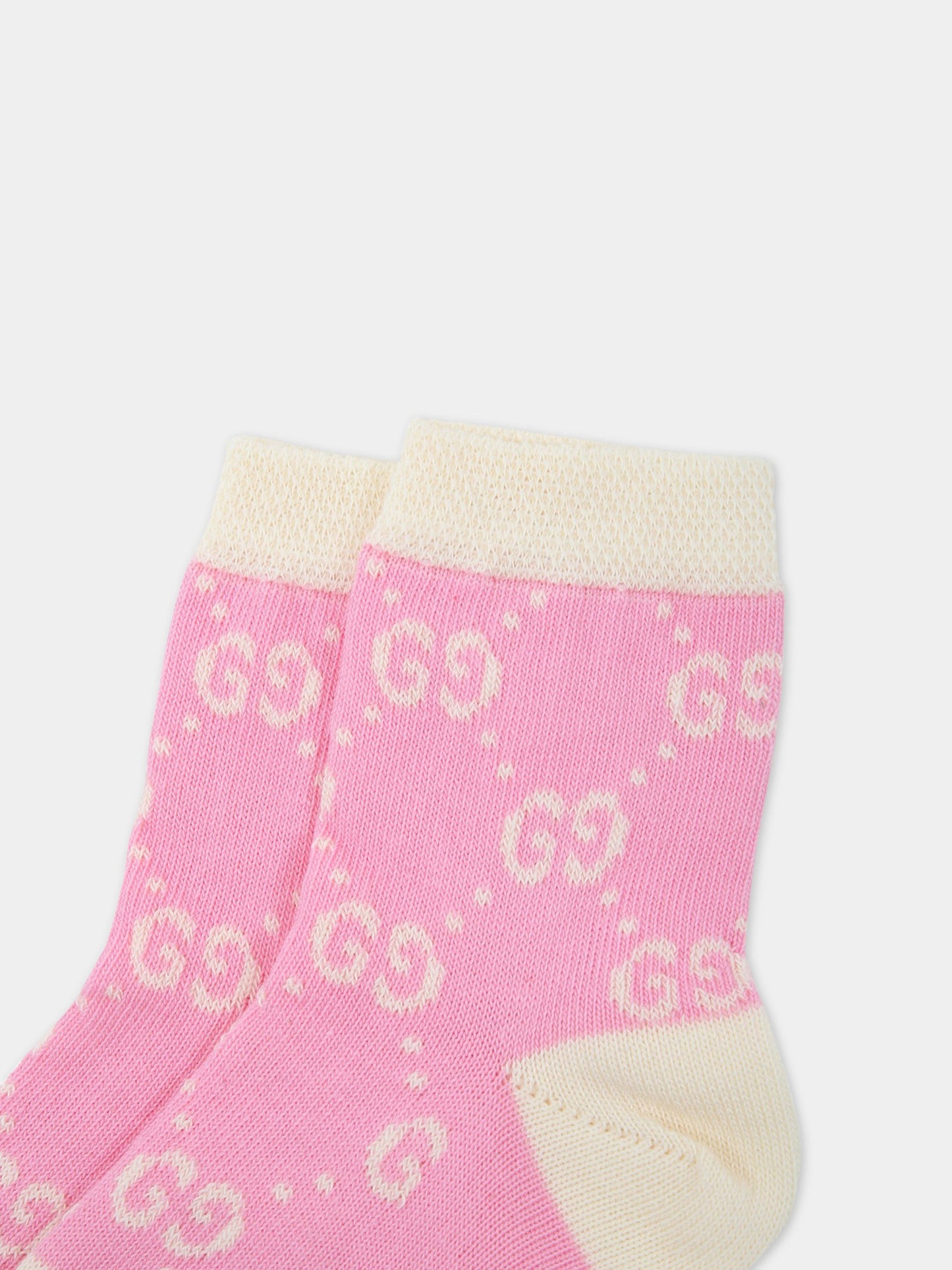 Calze rosa per neonata,Gucci Kids,557012 3K227 5878