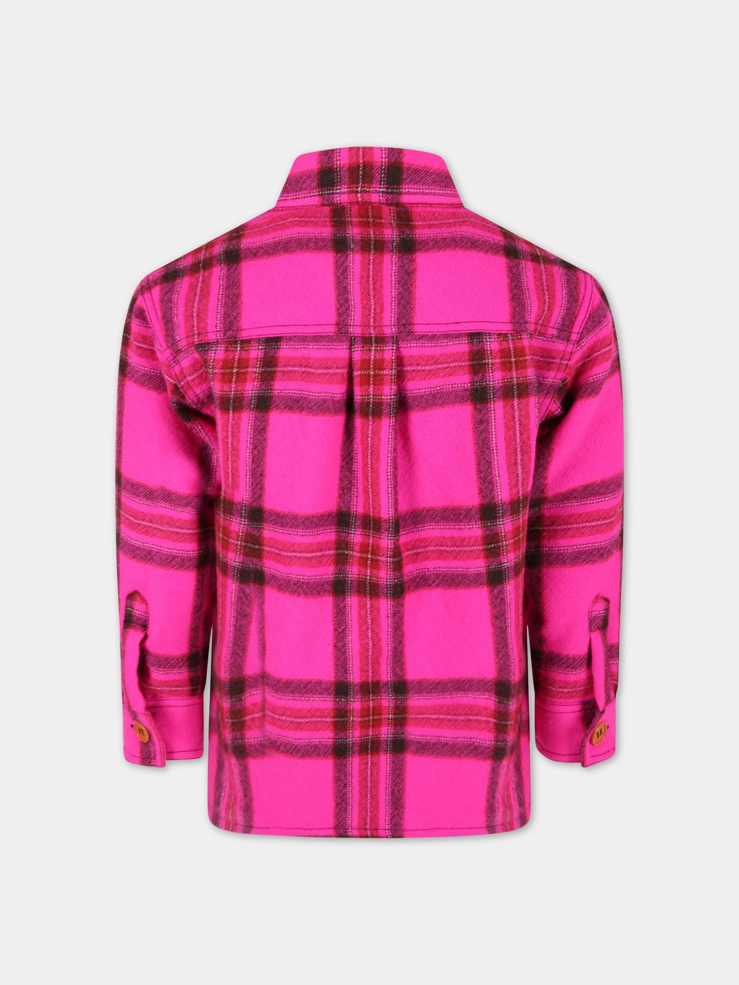 Camicia multicolor per bambina con checks,Philosophy,PJGC19 LA74 YPUNI C000