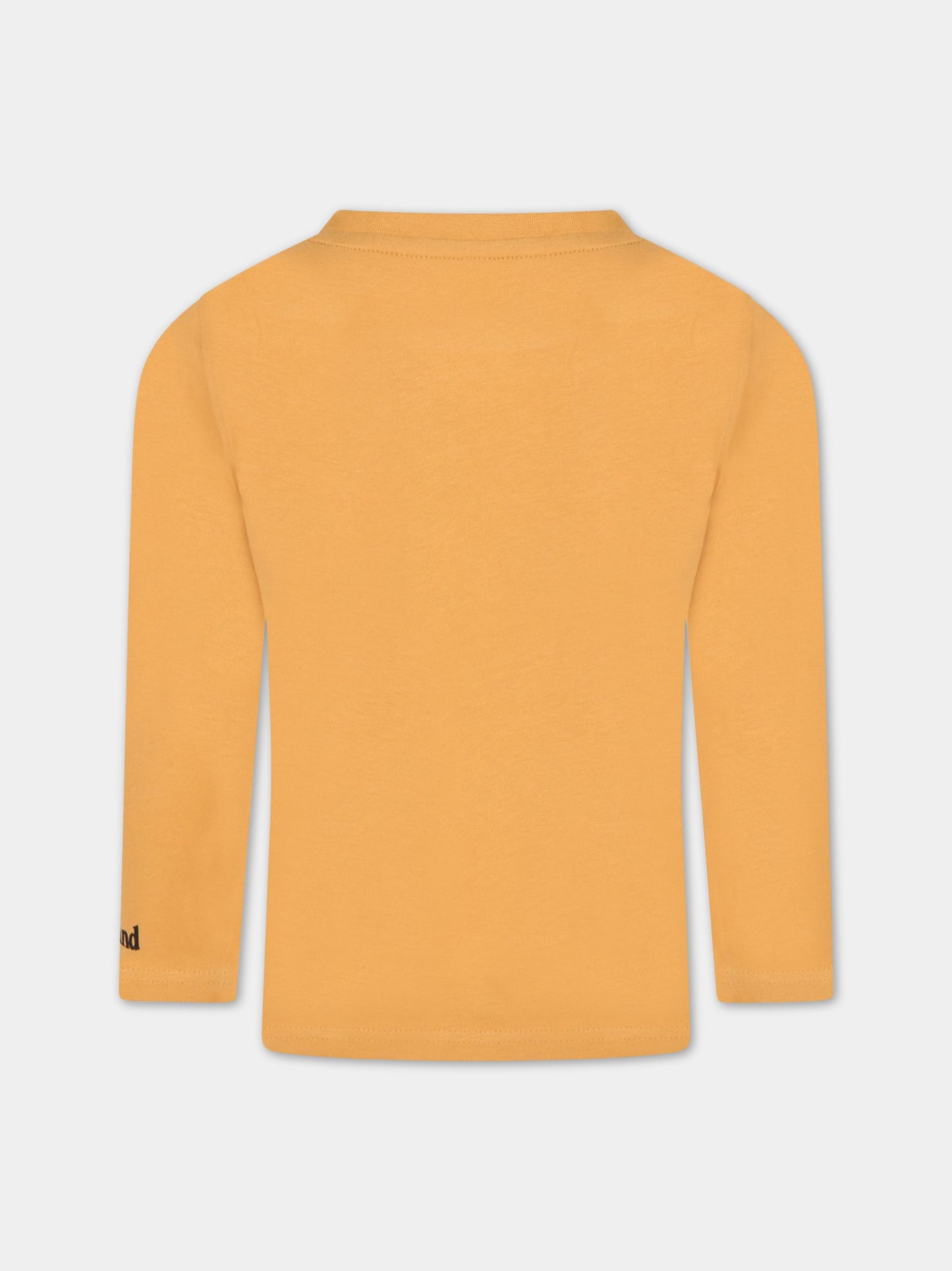 T-shirt arancione per bambino con iconica scarpa,Timberland,T25S75 589