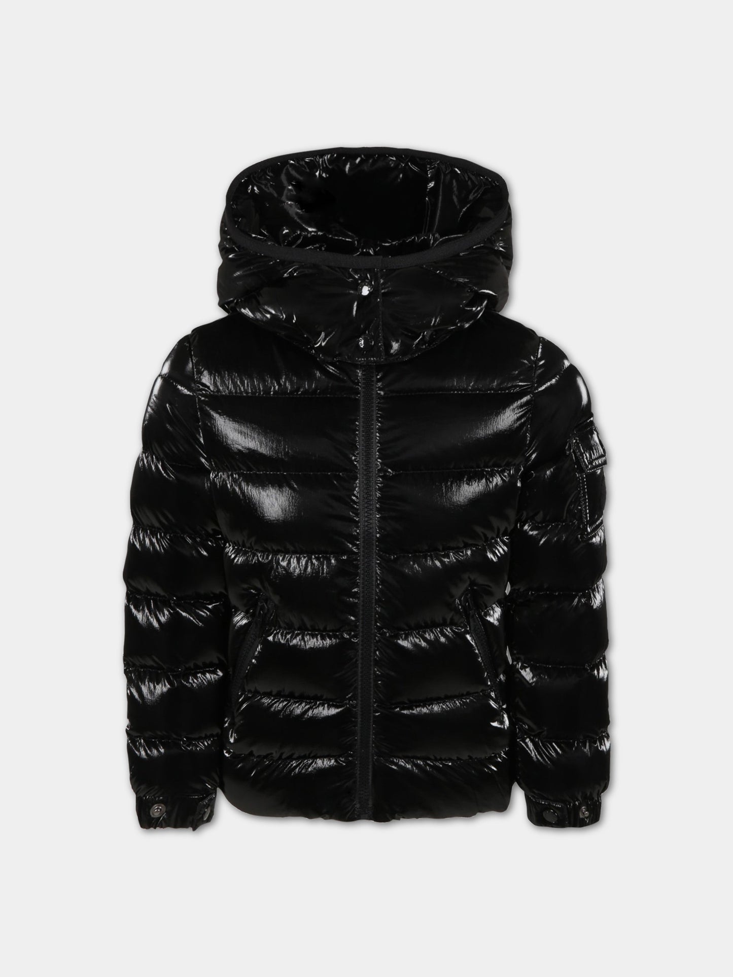 Piumino Bady nero per bambini con patch logato,Moncler Kids,954 1A00106 53A3H 999