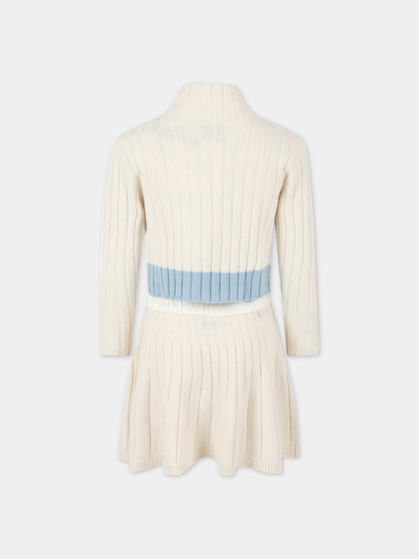 Completo avorio per bambina,Moncler Kids,954 9E00001 M1242 034