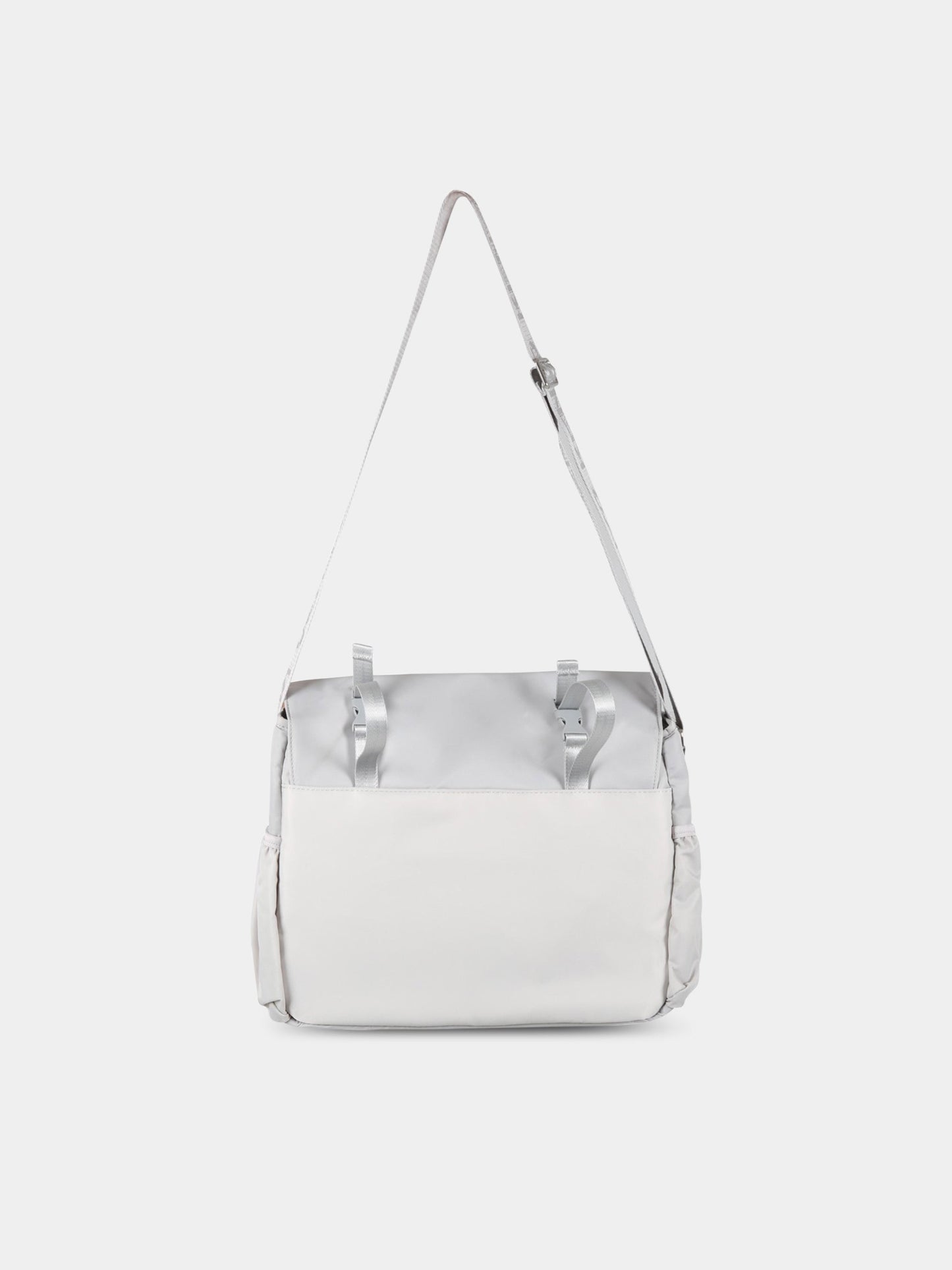 Borsa mamma grigia per neonata con logo,Kenzo Kids,K90089 014