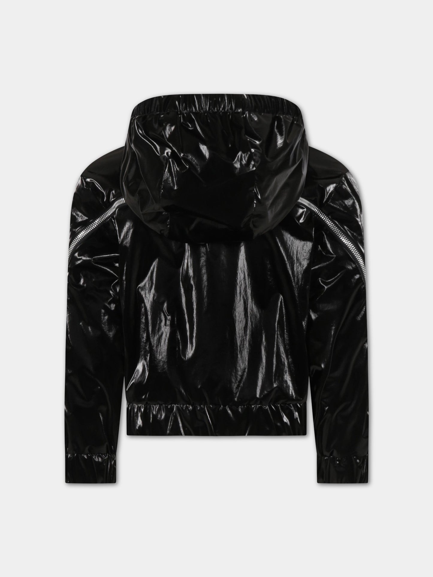 Giacca Brienne nera a vento per bambina con logo,Moncler Kids,954 1A00009 53A3H 999