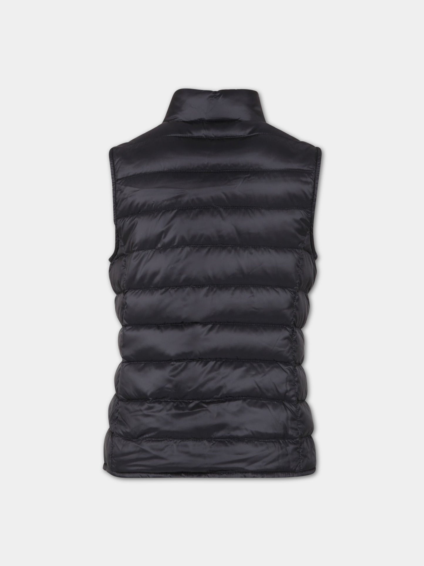 Gilet Liane nero per bambina con patch logato,Moncler Kids,954 1A00101 53048 999