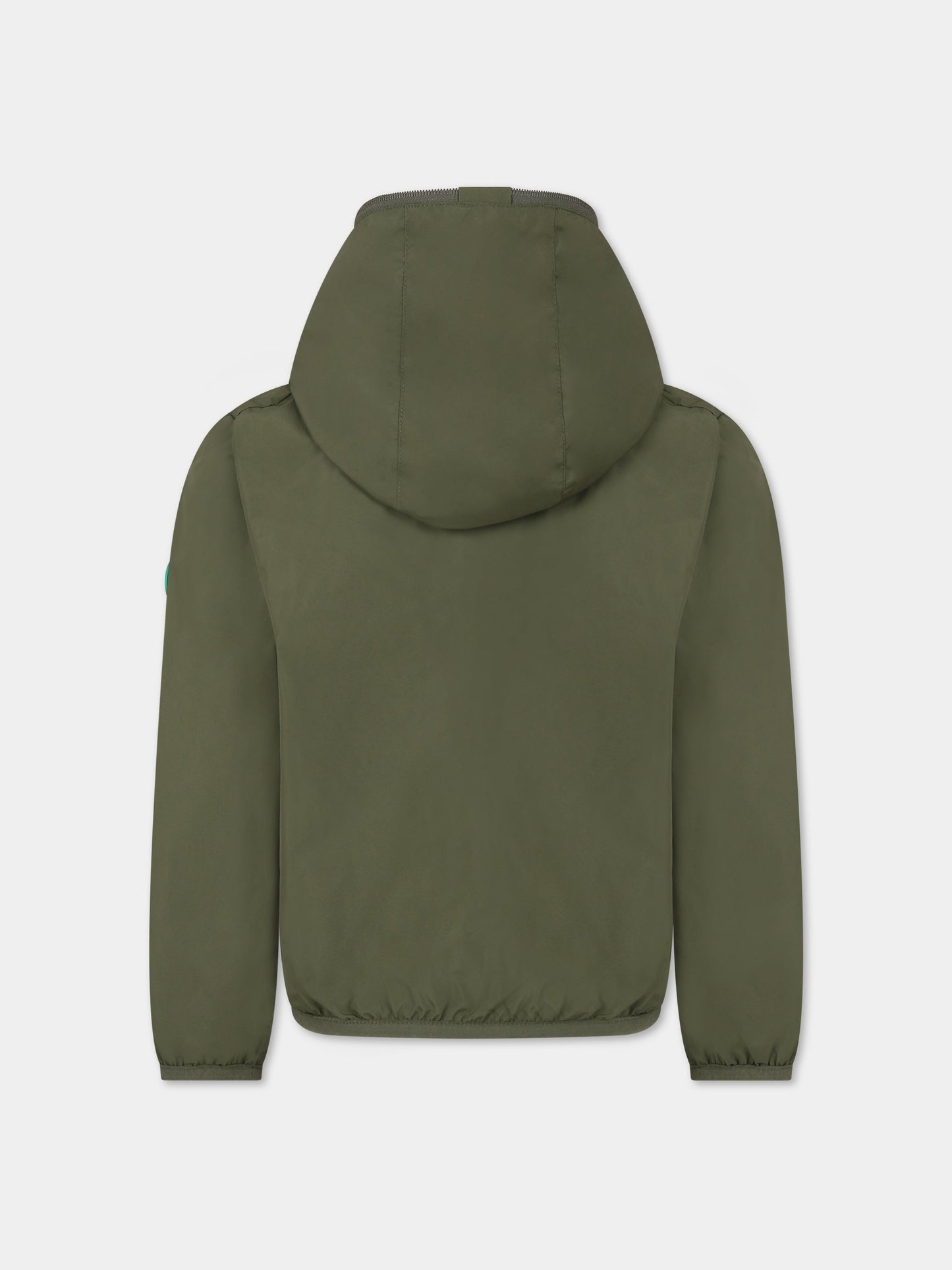 Giubbotto verde Jules per bambino con logo,Save The Duck Kids,J30036X WIND16 50000