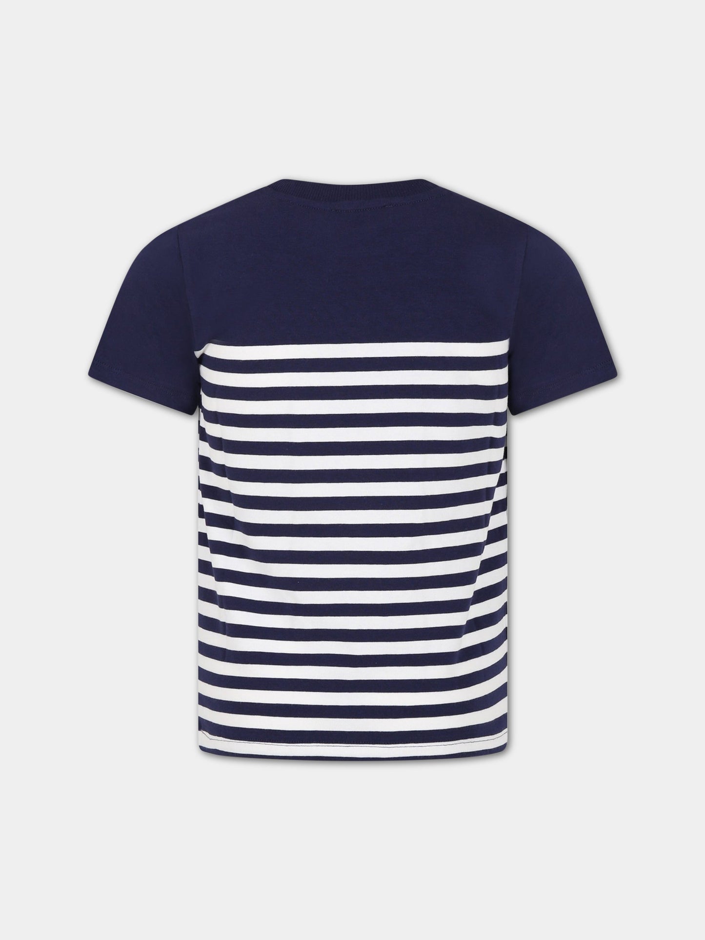 T-shirt multicolor per bambino con logo e Teddy Bear,Moschino Kids,HOM03T LBA34 83120