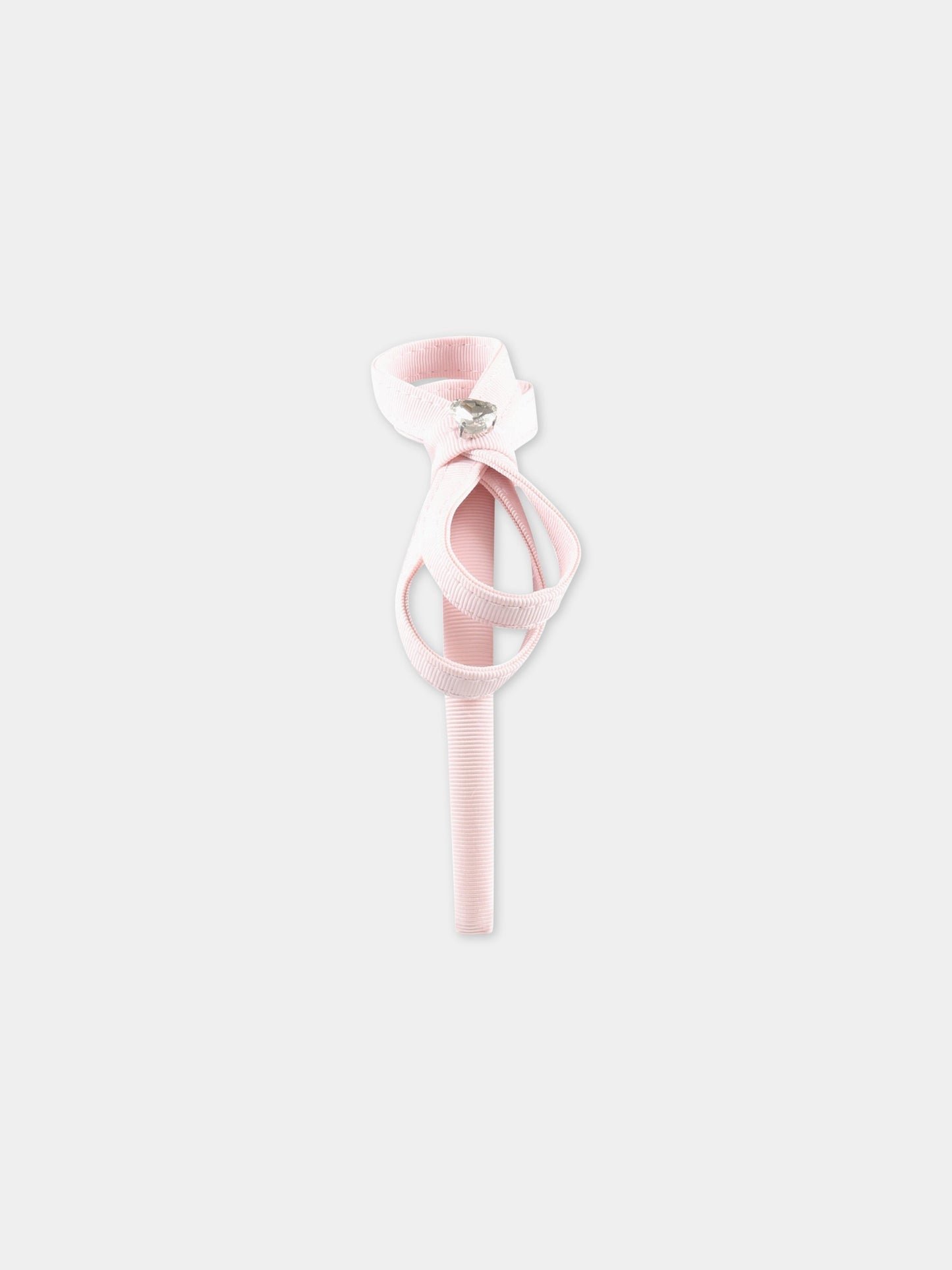 Cerchietto rosa per bambina con cuore,Monnalisa,17A000 1094 0090