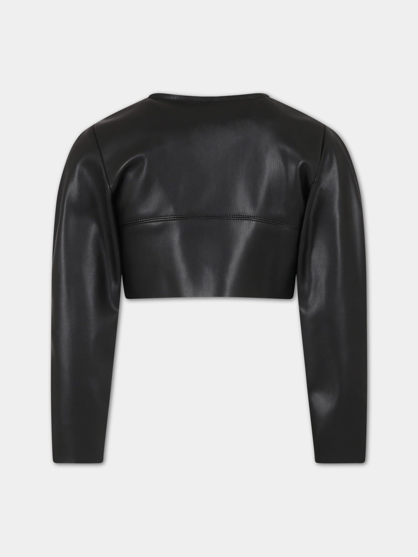 Giacca nera per bambina,Monnalisa,71A102 1404 0050