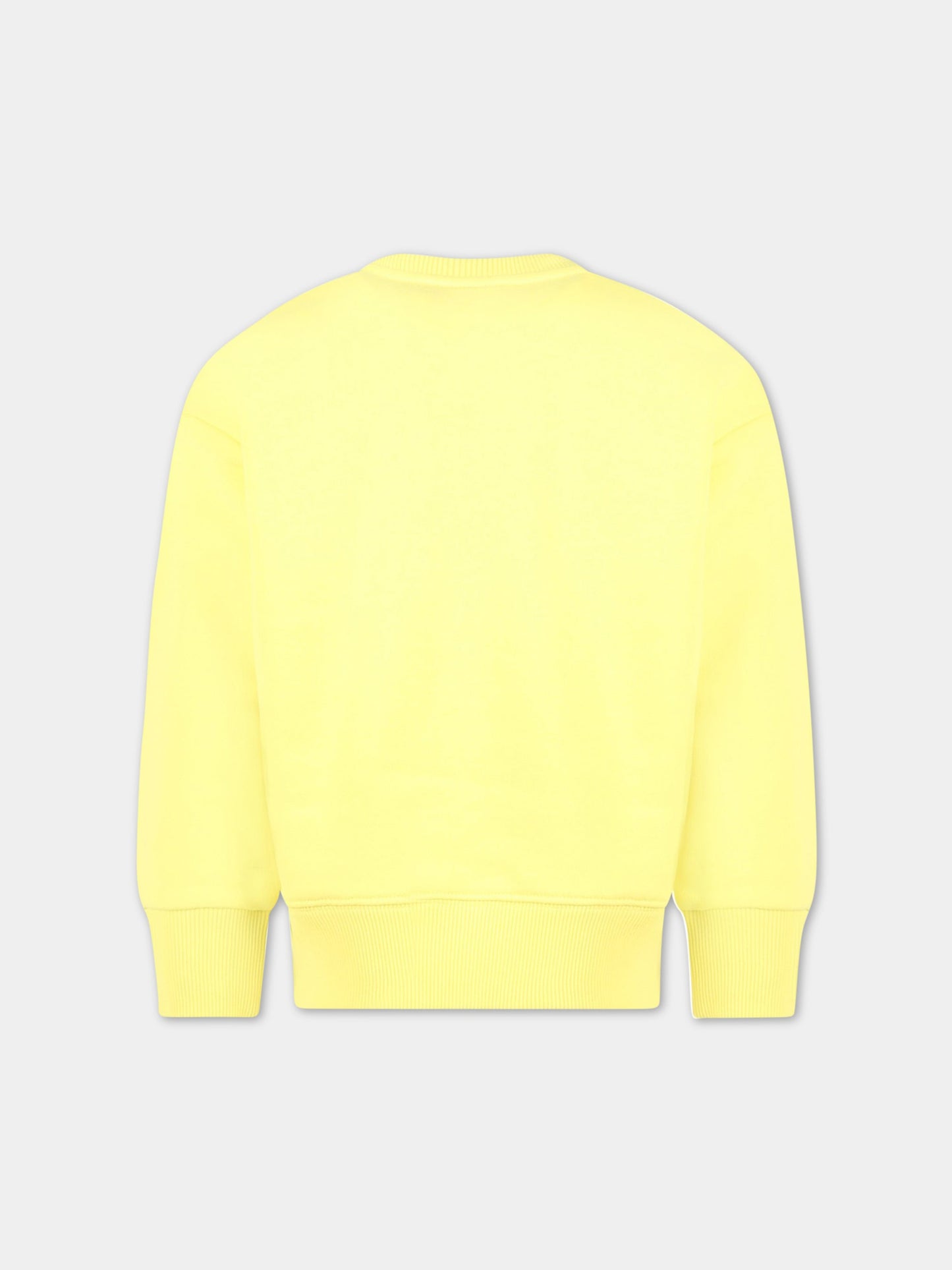 Felpa gialla per bambini con logo bianco,Mm6 Maison Margiela,M60320 MM007 M6203