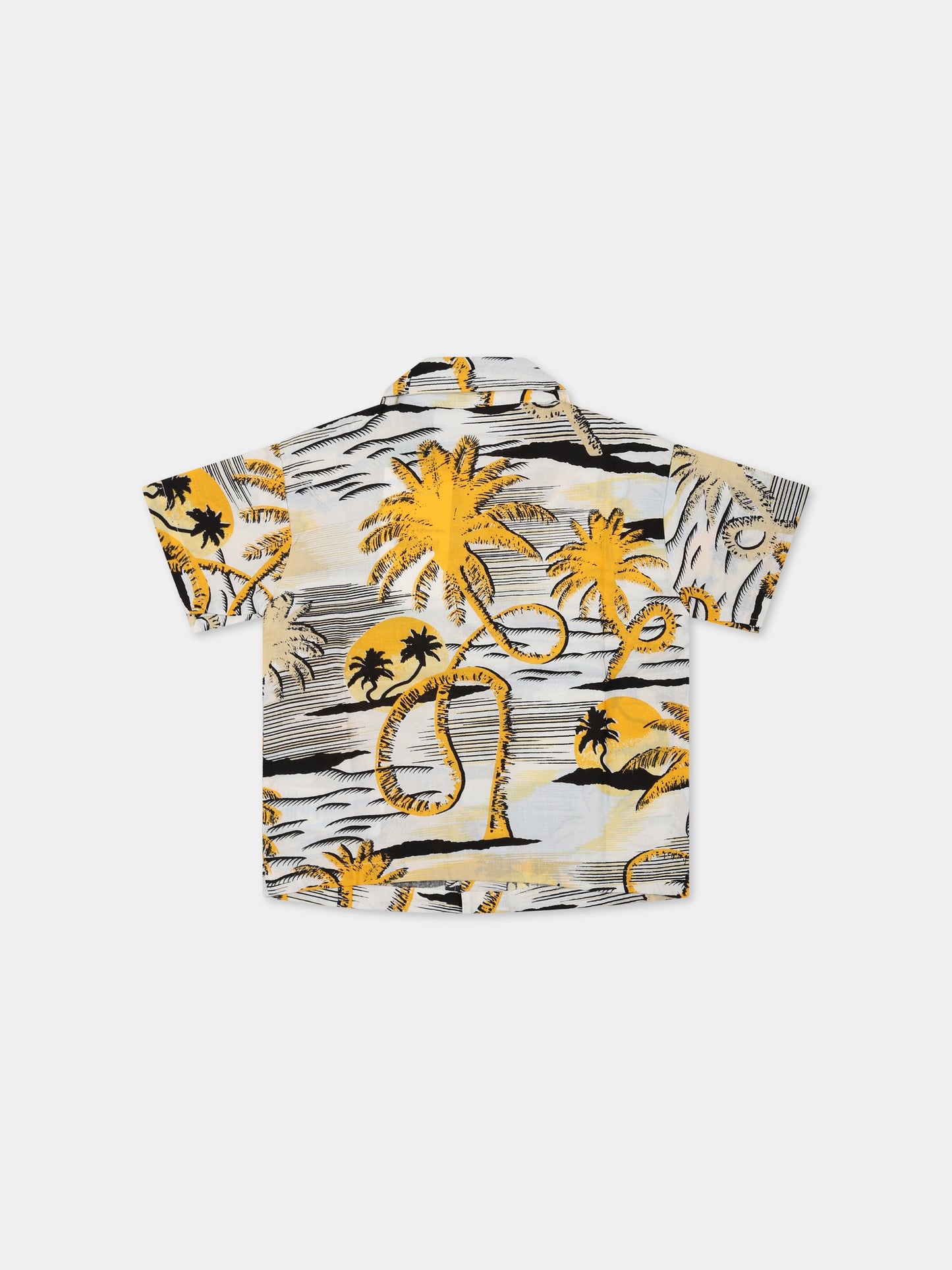 Camicia multicolor per neonato con stampa palme,Molo,3S23A201 6785