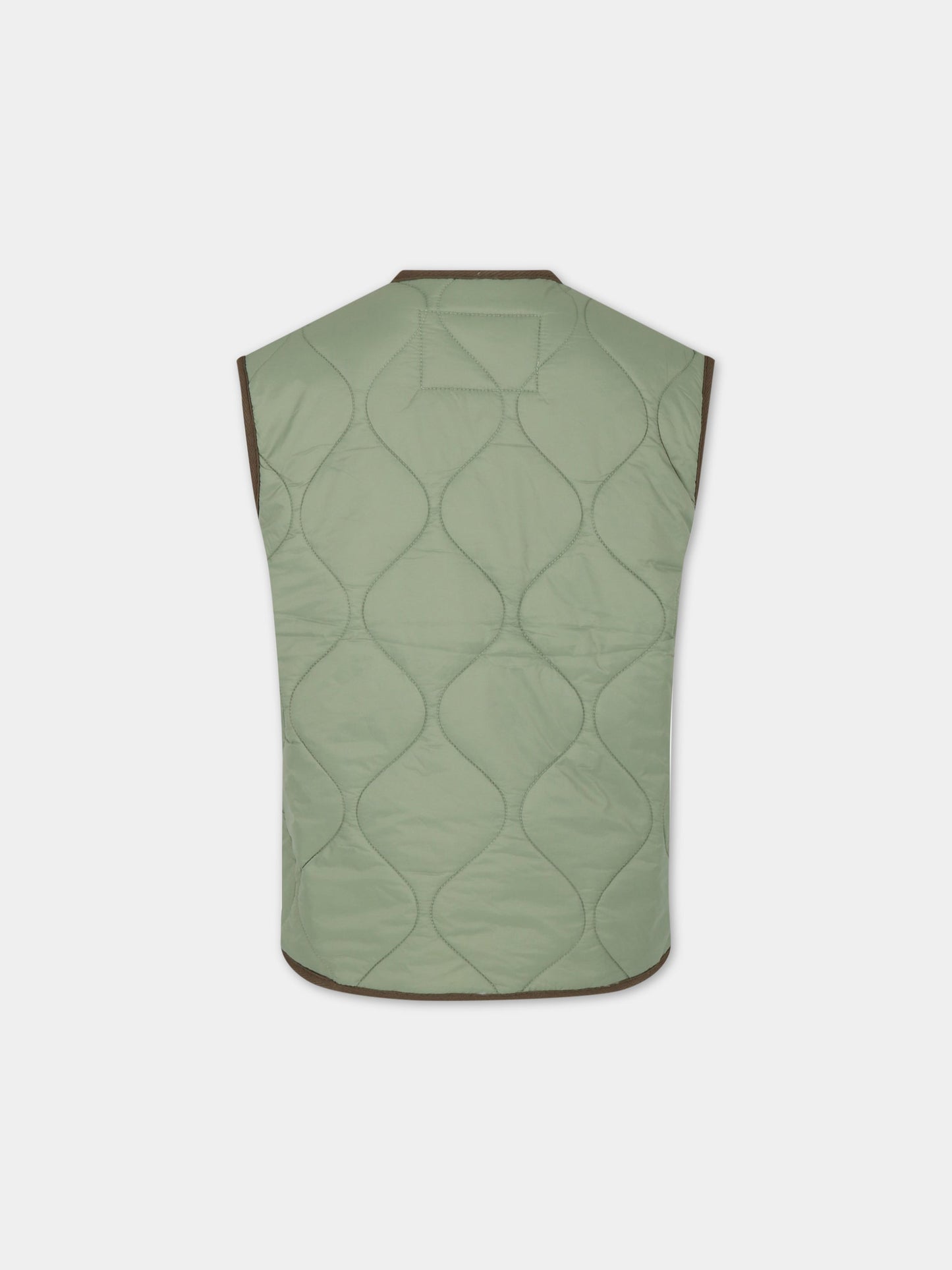 Piumino verde per bambino con logo,Molo,5S23M202 8729