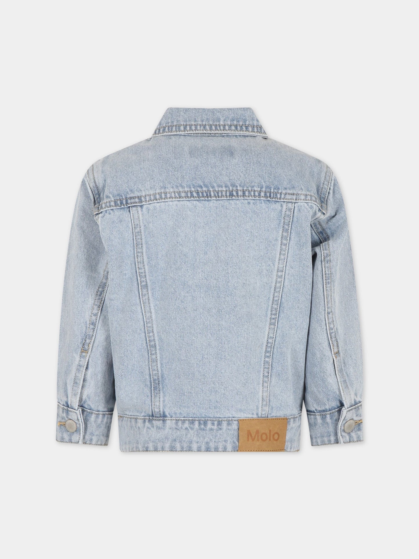 Giacca celeste di jeans per bambino,Molo,5S23M309 1101