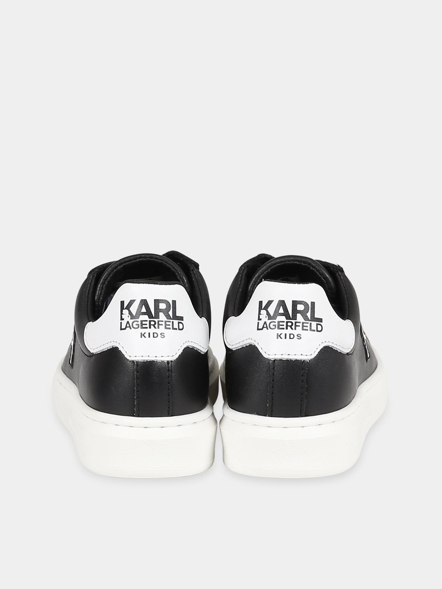 Sneakers nero per bambini con patch Karl Lagerfeld e logo,Karl Lagerfeld Kids,Z29059 09B