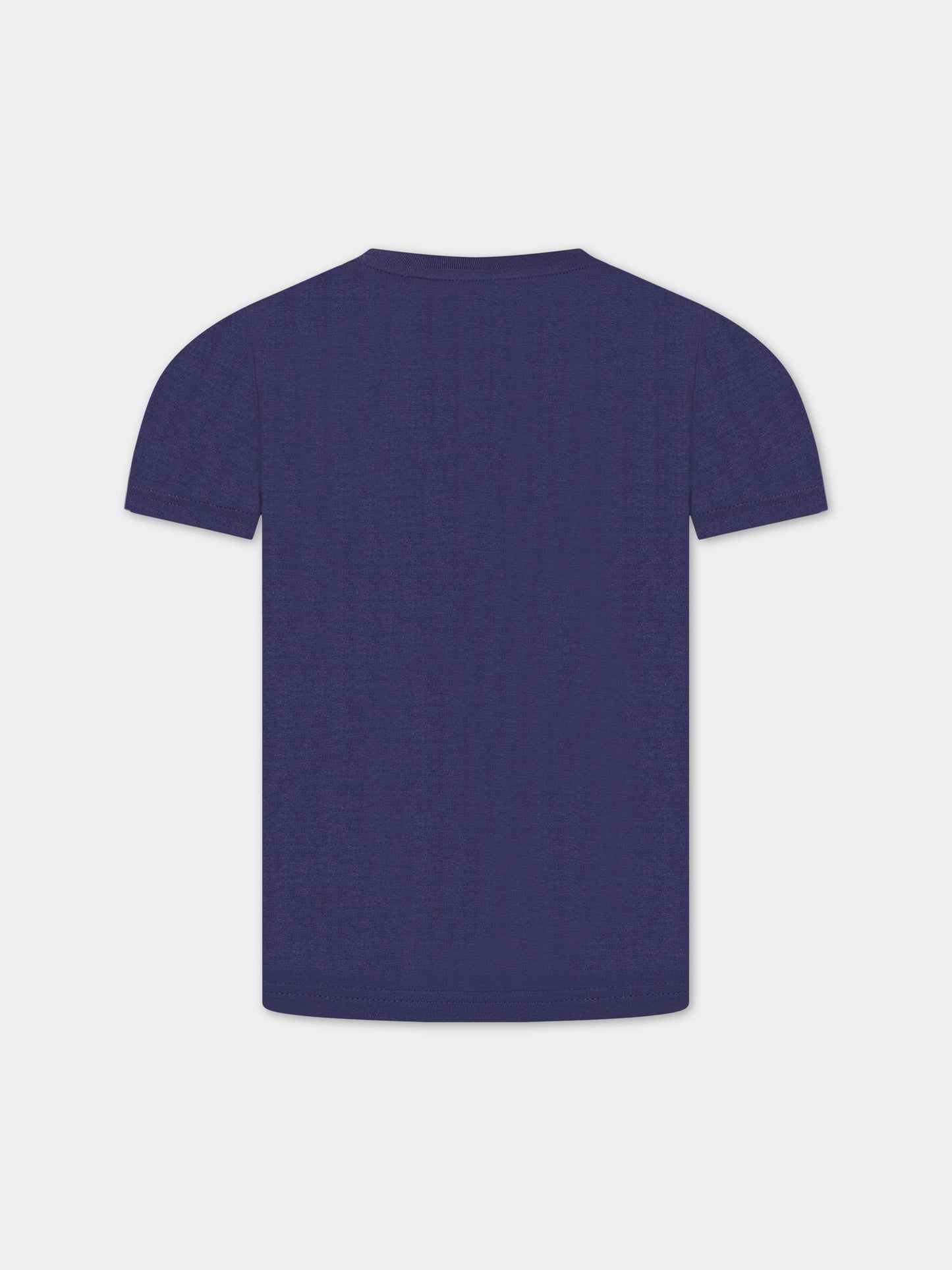 T-shirt blu per bambino con logo,Timberland,T25T77 85T