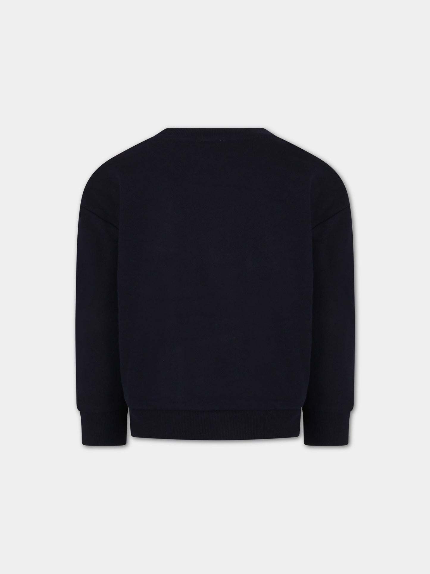 Felpa blu per bambina con logo,Little Marc Jacobs,W15664 84E