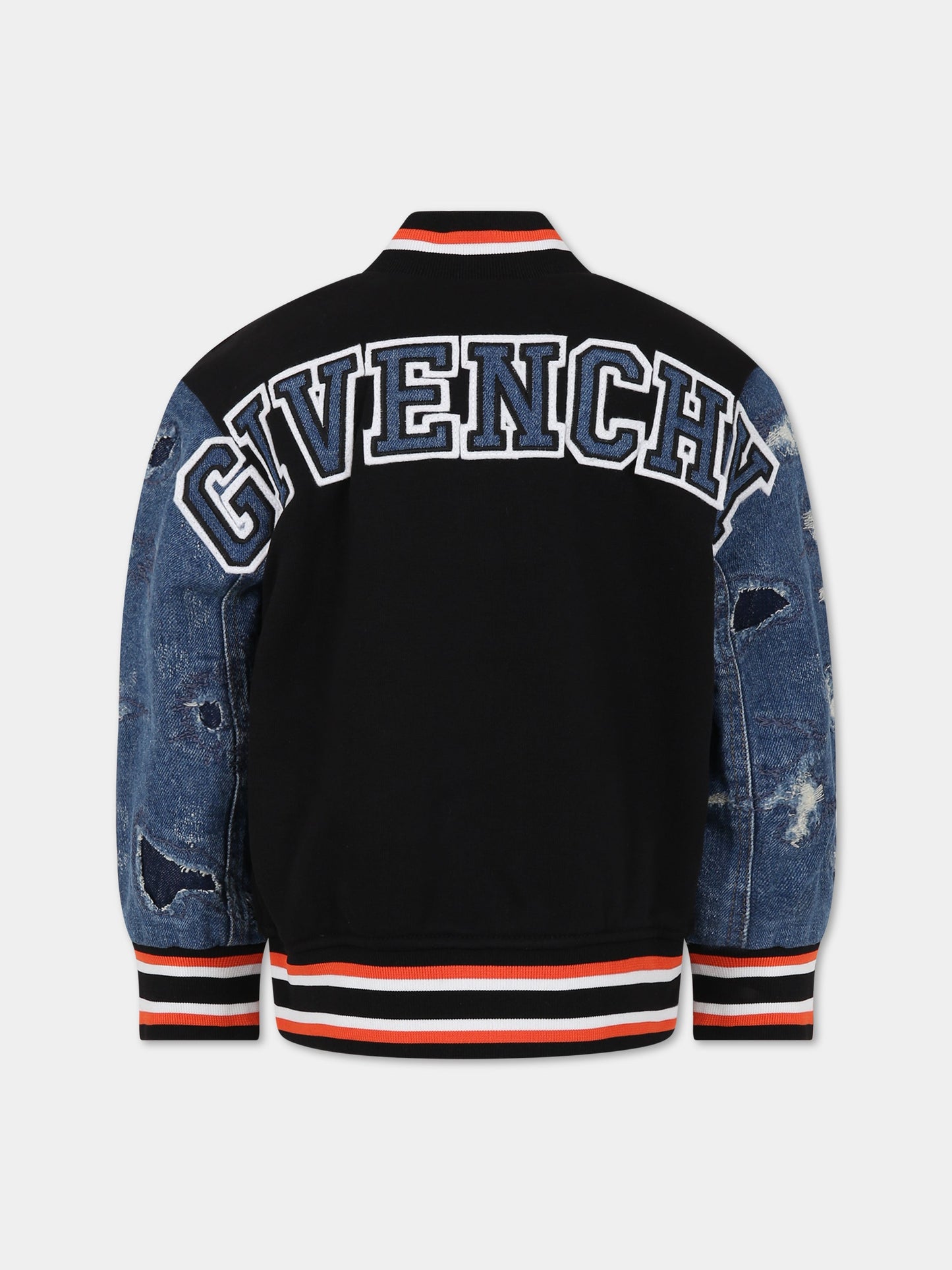 Bomber multicolor per bambino con logo e motivo 4G,Givenchy Kids,H26123 58M