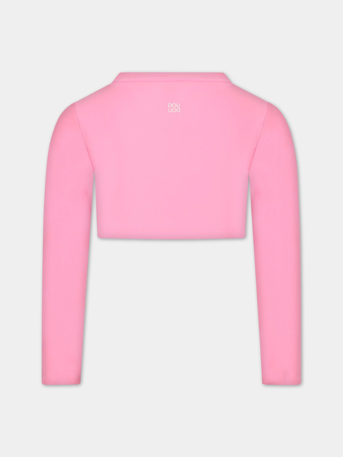 T-shirt a manica lunga rosa per bambina,Douuod Kids,DS8A60 Z0559 515