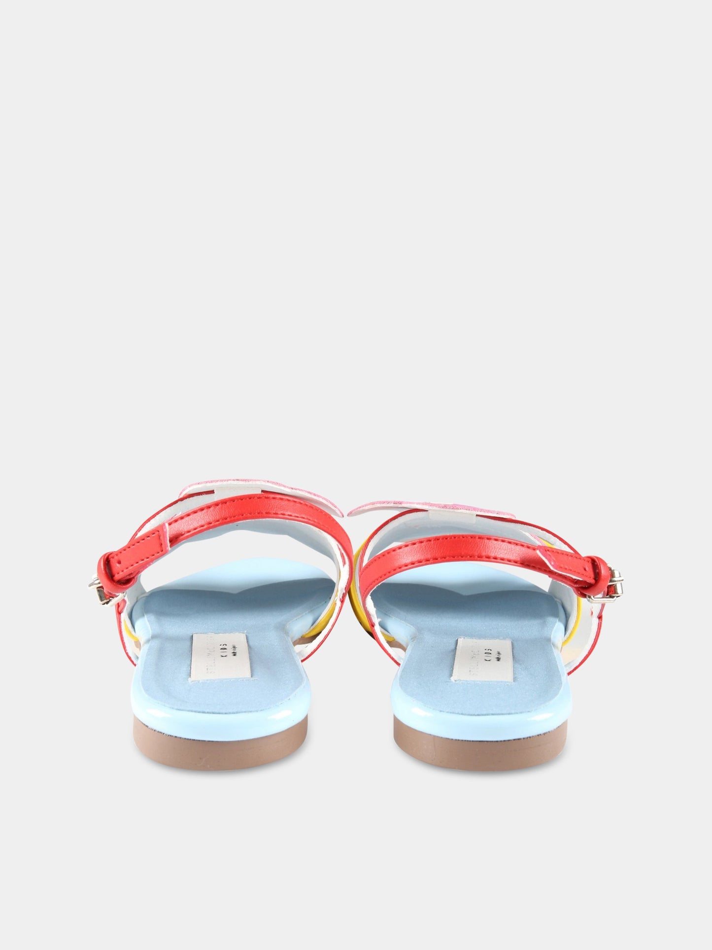 Sandali multicolor per bambina con pappagallo,Stella Mccartney Kids,TS0A86 Z1166 999