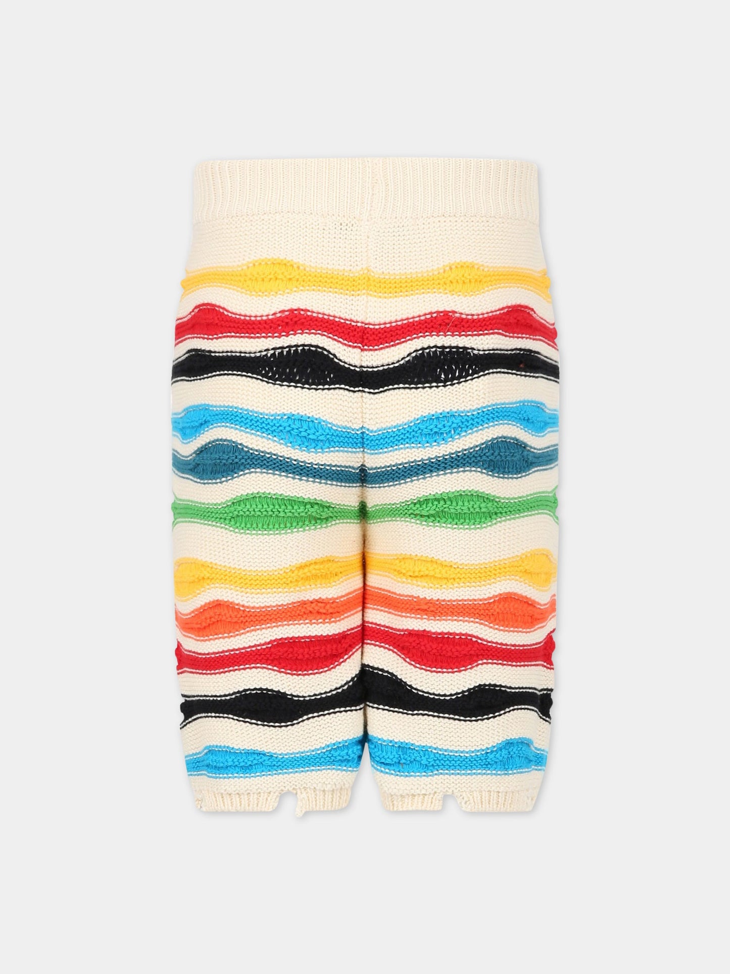 Shorts multicolor per bambino con logo,Msgm Kids,MS029570 200