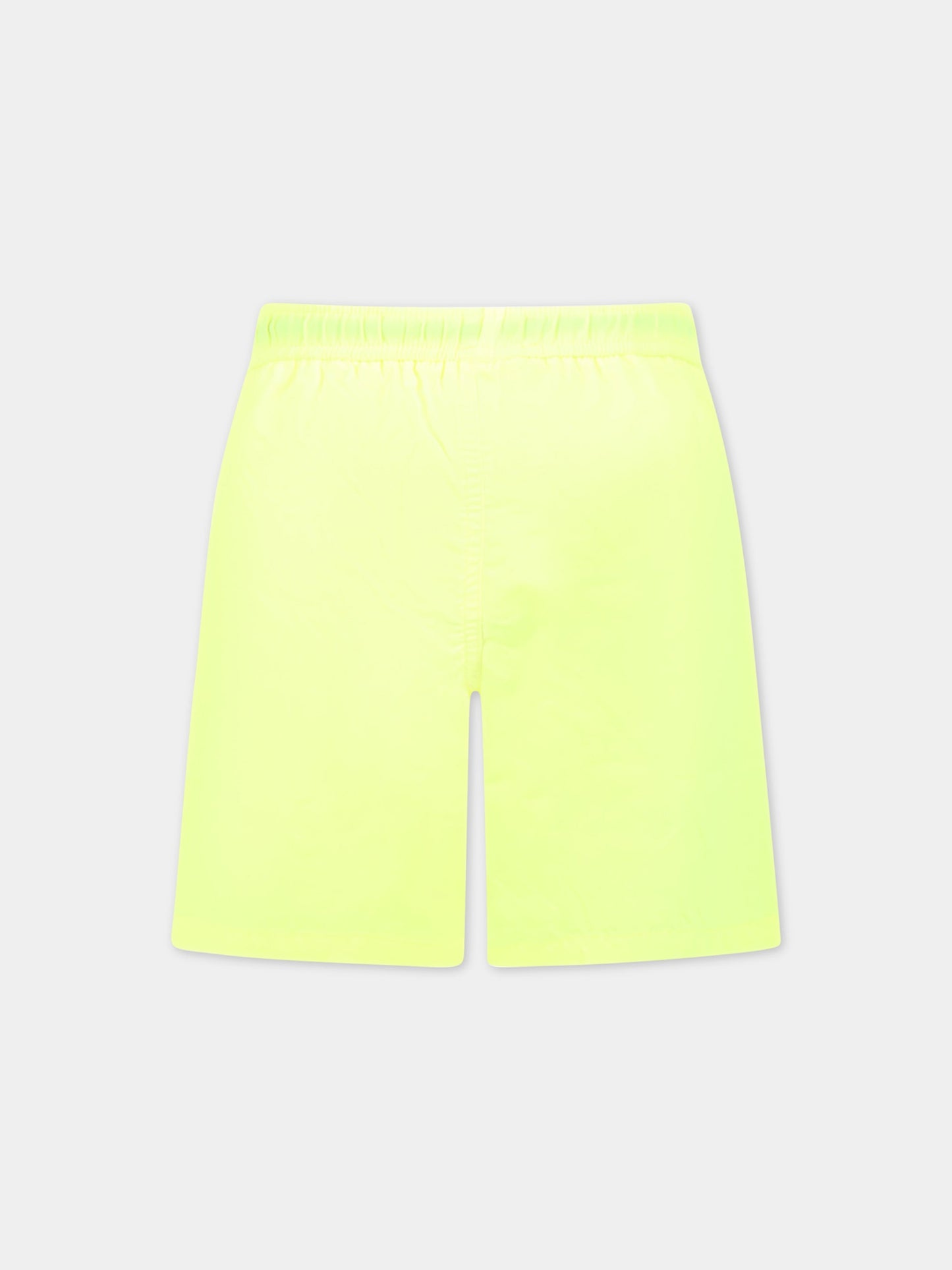 Boxer mare giallo per bambino con logo nero,Msgm Kids,MS029495 023