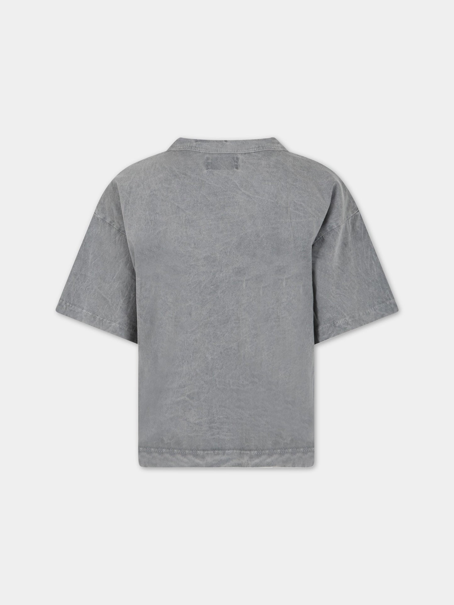 T-shirt grigia per bambino con forme geometriche,Bobo Choses,123AC014