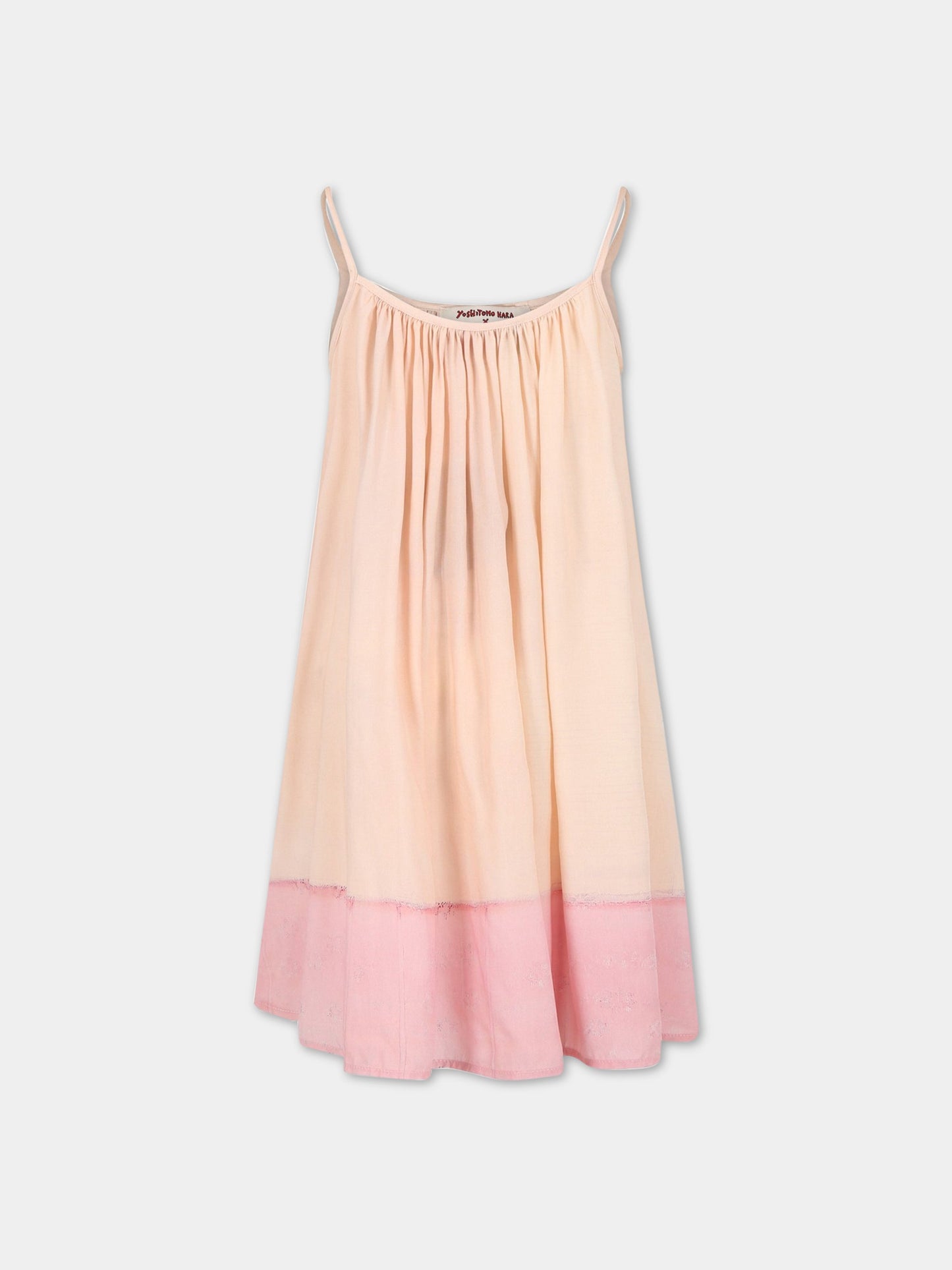 Vestito rosa per bambina con stampa,Stella Mccartney Kids,TS1H02 Z1445 454MC