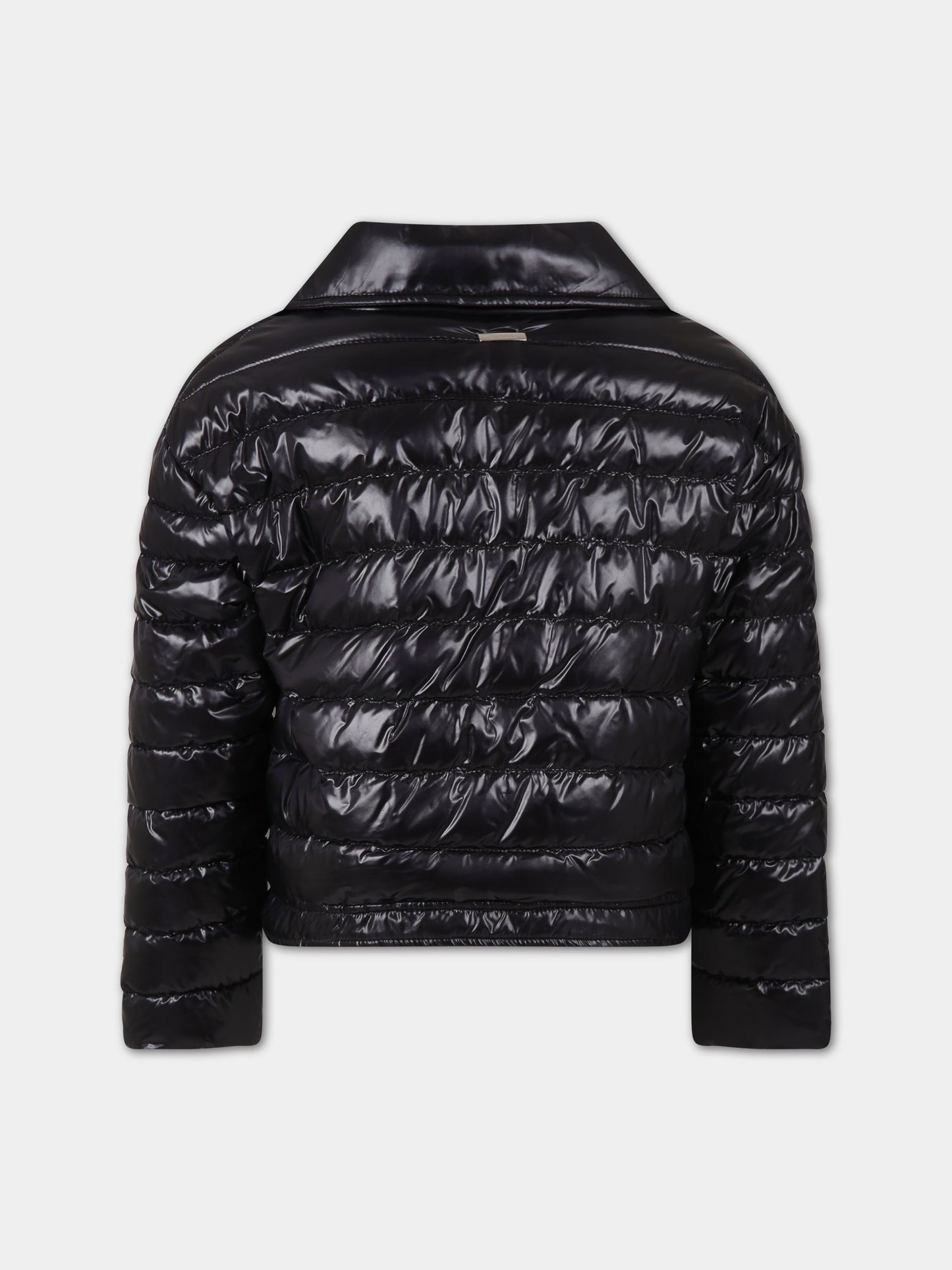 Piumino nero per bambina con logo,Herno Kids,PI000151G 12017 9300