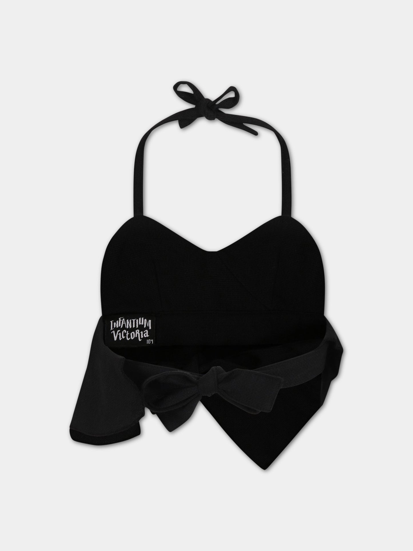 T-shirt nera per bambina,Infantium Victoria,S17 704A