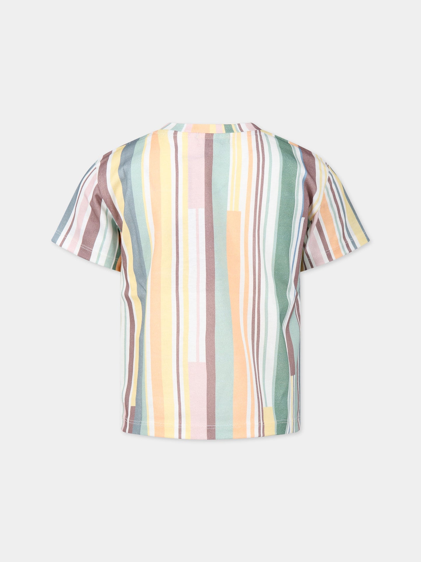 T-shirt multicolor per bambina con logo,Coco Au Lait,14COCO1056