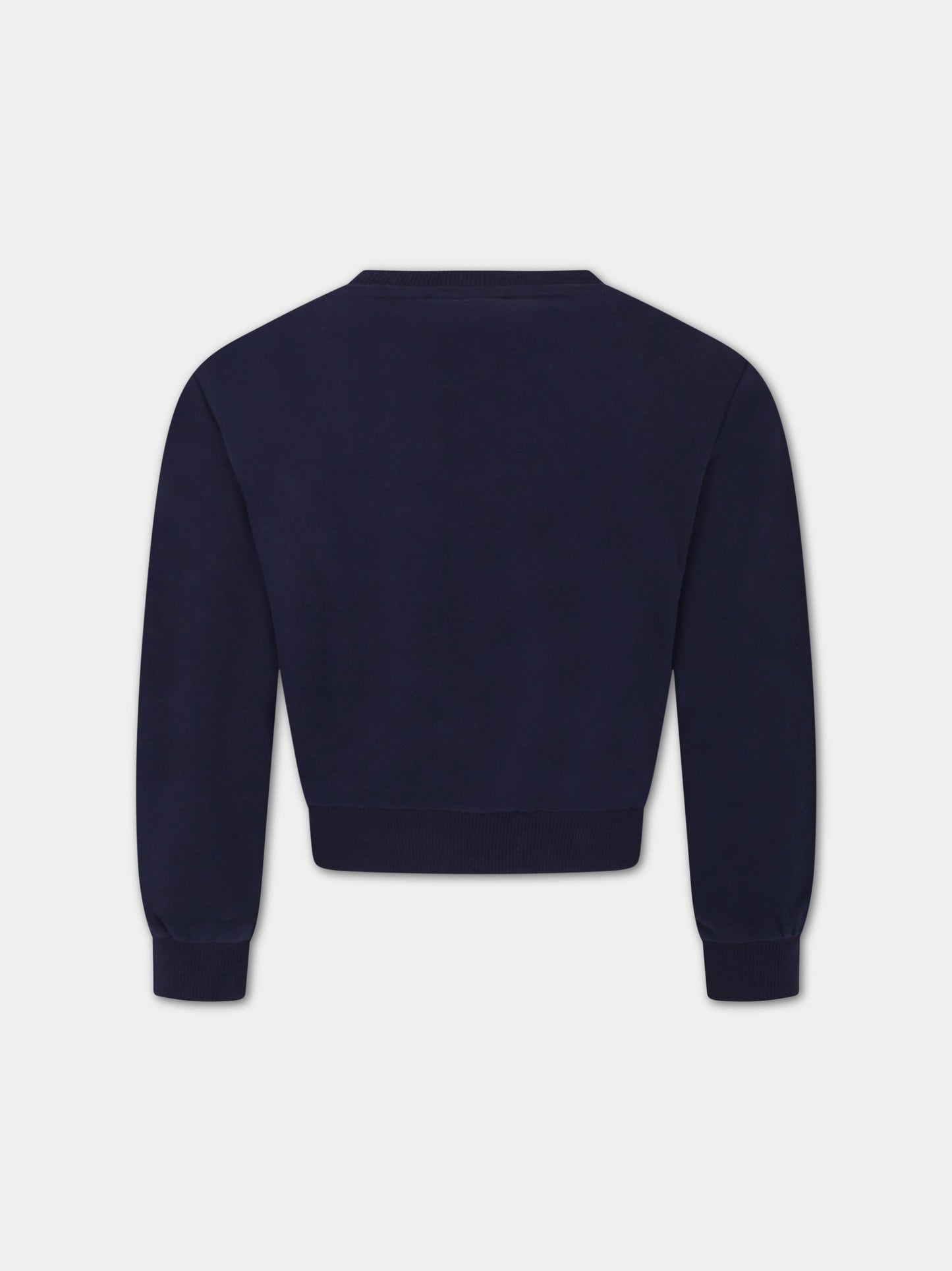 Felpa blu per bambina con logo,Little Marc Jacobs,W15630 84E