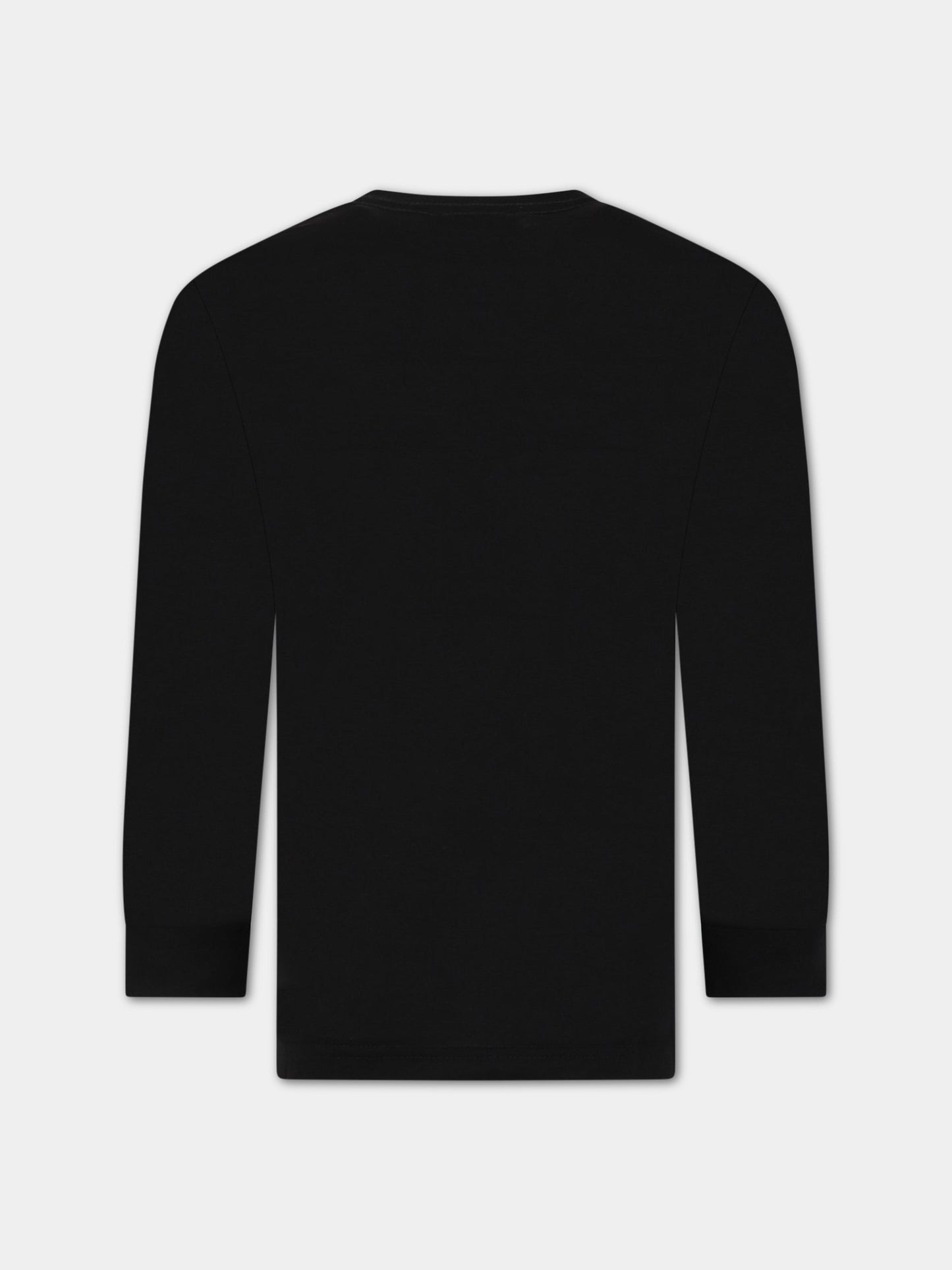 T-shirt nera per bambino con logo,Diesel,00J4Y0 00YI9 K90AA