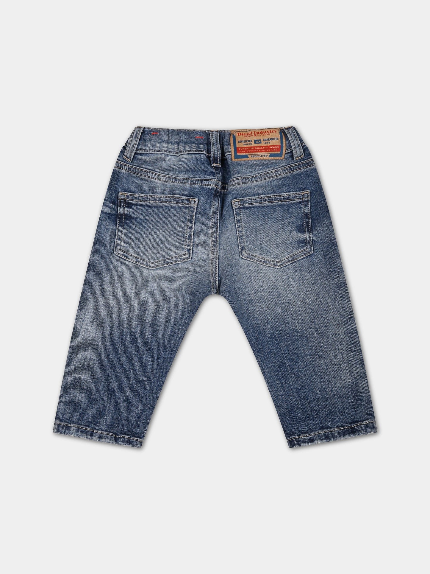 Jeans blu per neonato con logo,Diesel,K00237 KXBED K01