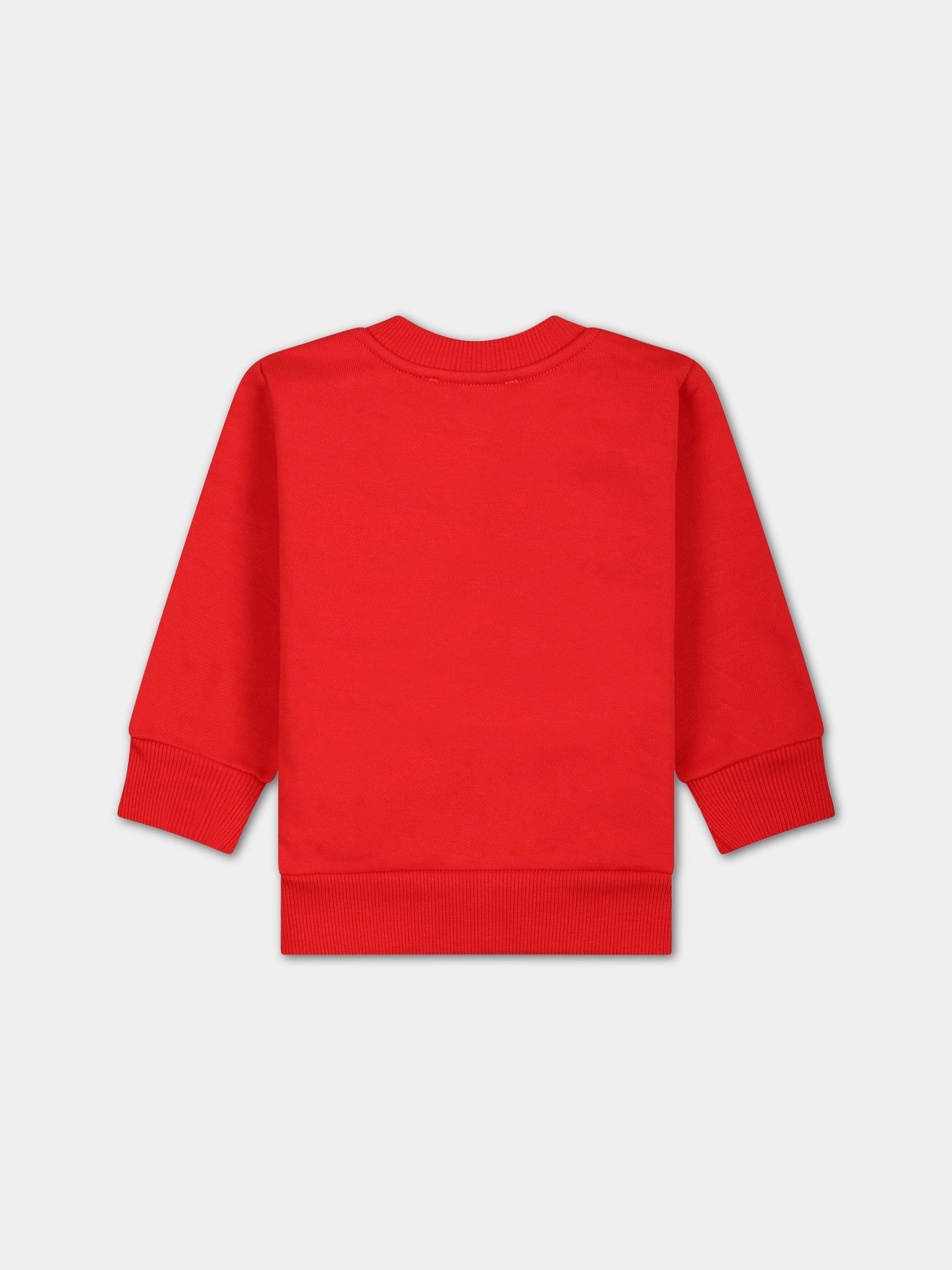 Felpa rossa per neonato con logo,Diesel,K00266 0IAJH K438