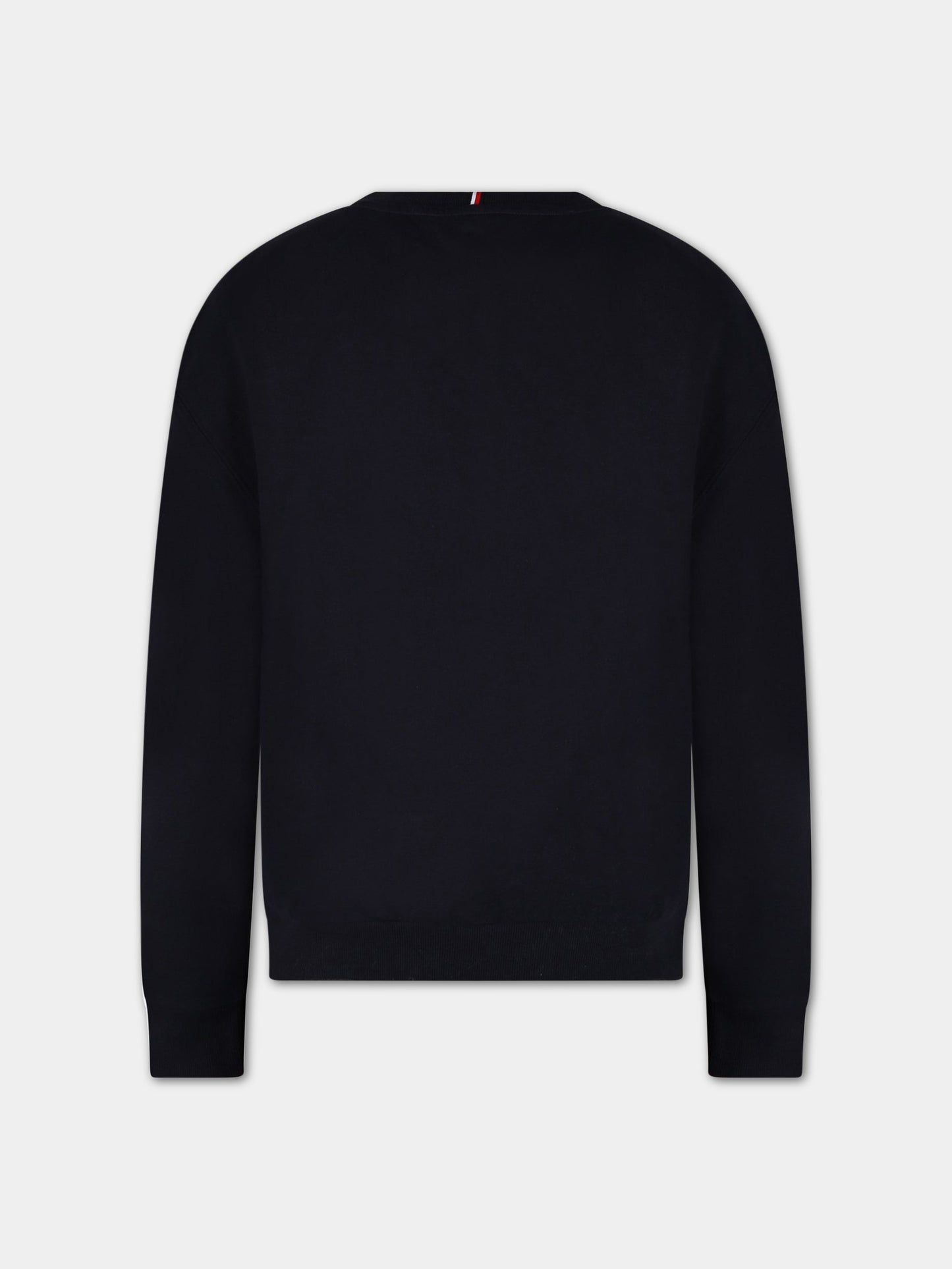 Felpa blu per bambino con logo,Tommy Hilfiger Junior,KB0KB07776T DW5