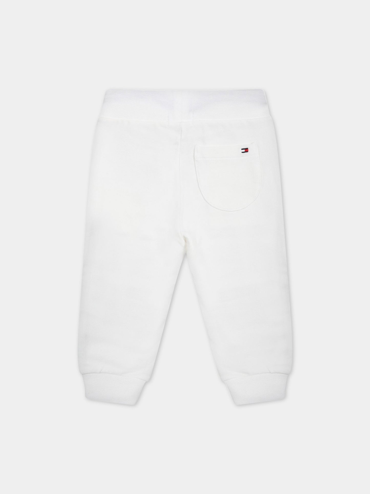 Completo bianco per neonato con logo,Tommy Hilfiger Junior,KN0KN01549J YBR