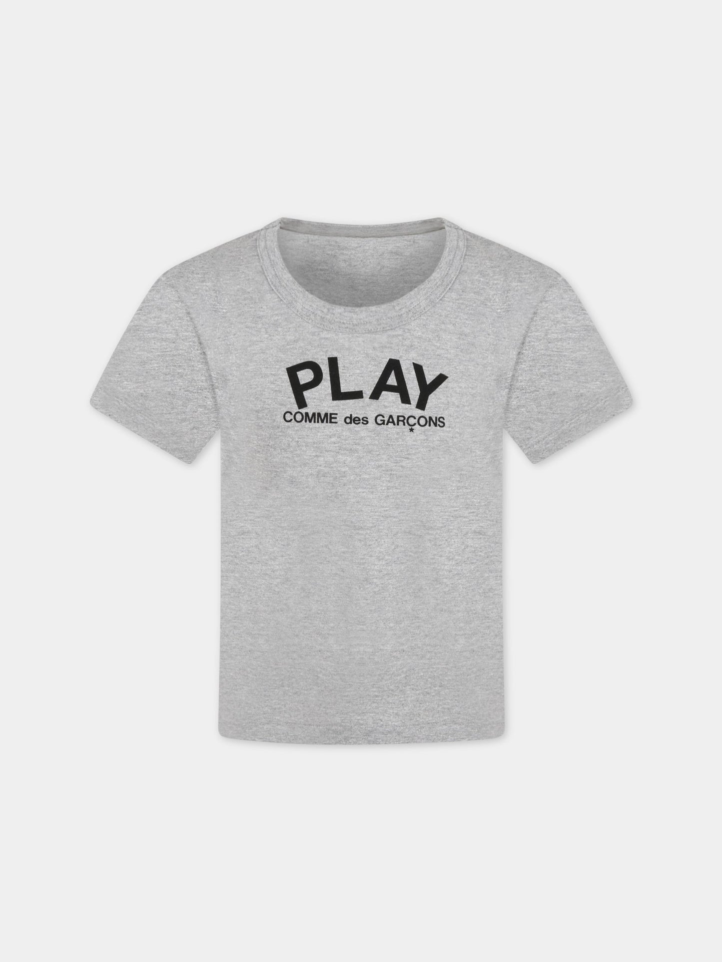 T-shirt grigia per bambini,Comme Des Garçons Play Kids,T571 P1T571