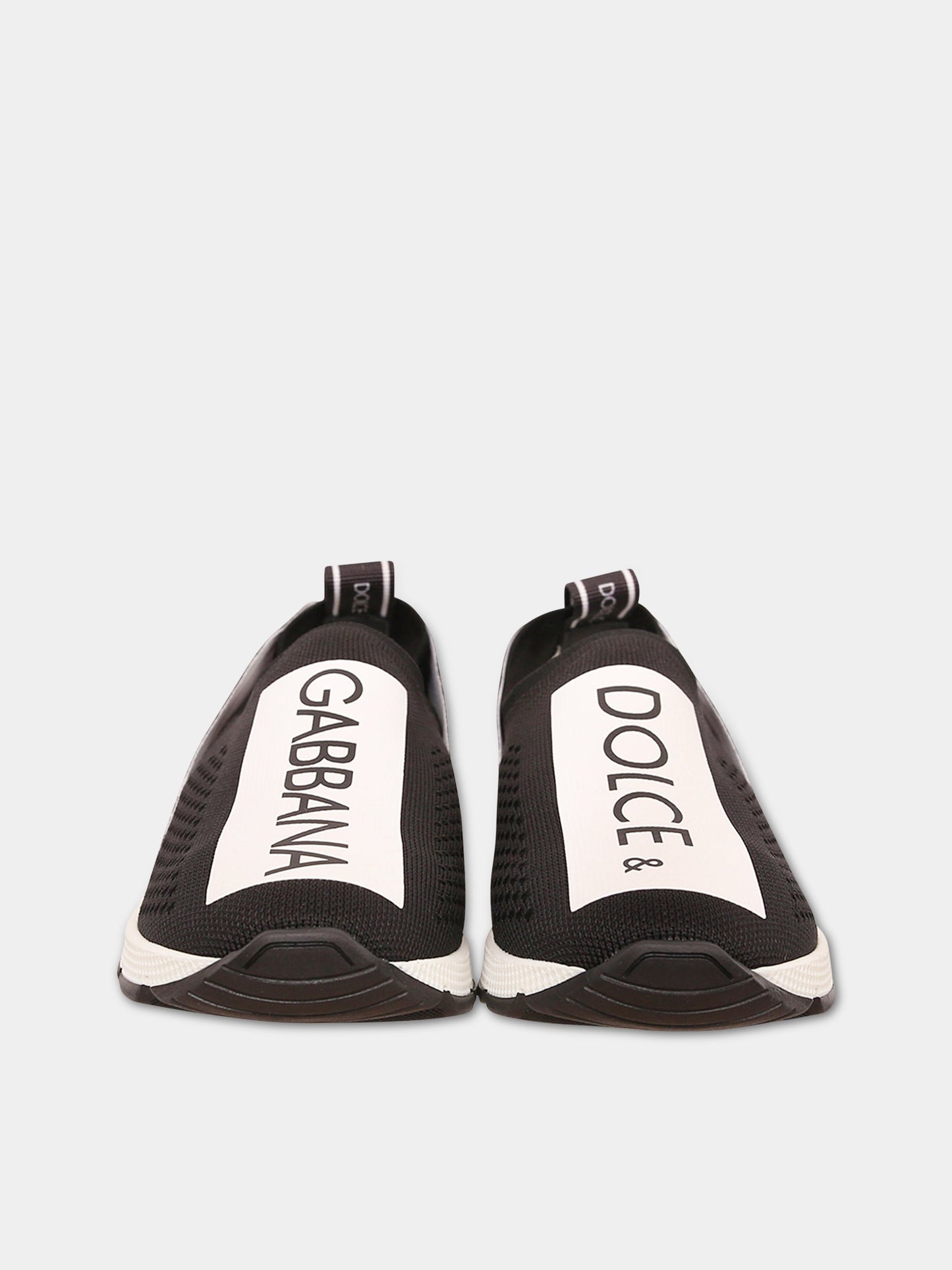 Sneaker nere con logo bianco e nero,Dolce & Gabbana Kids,D10723 AH677 89690