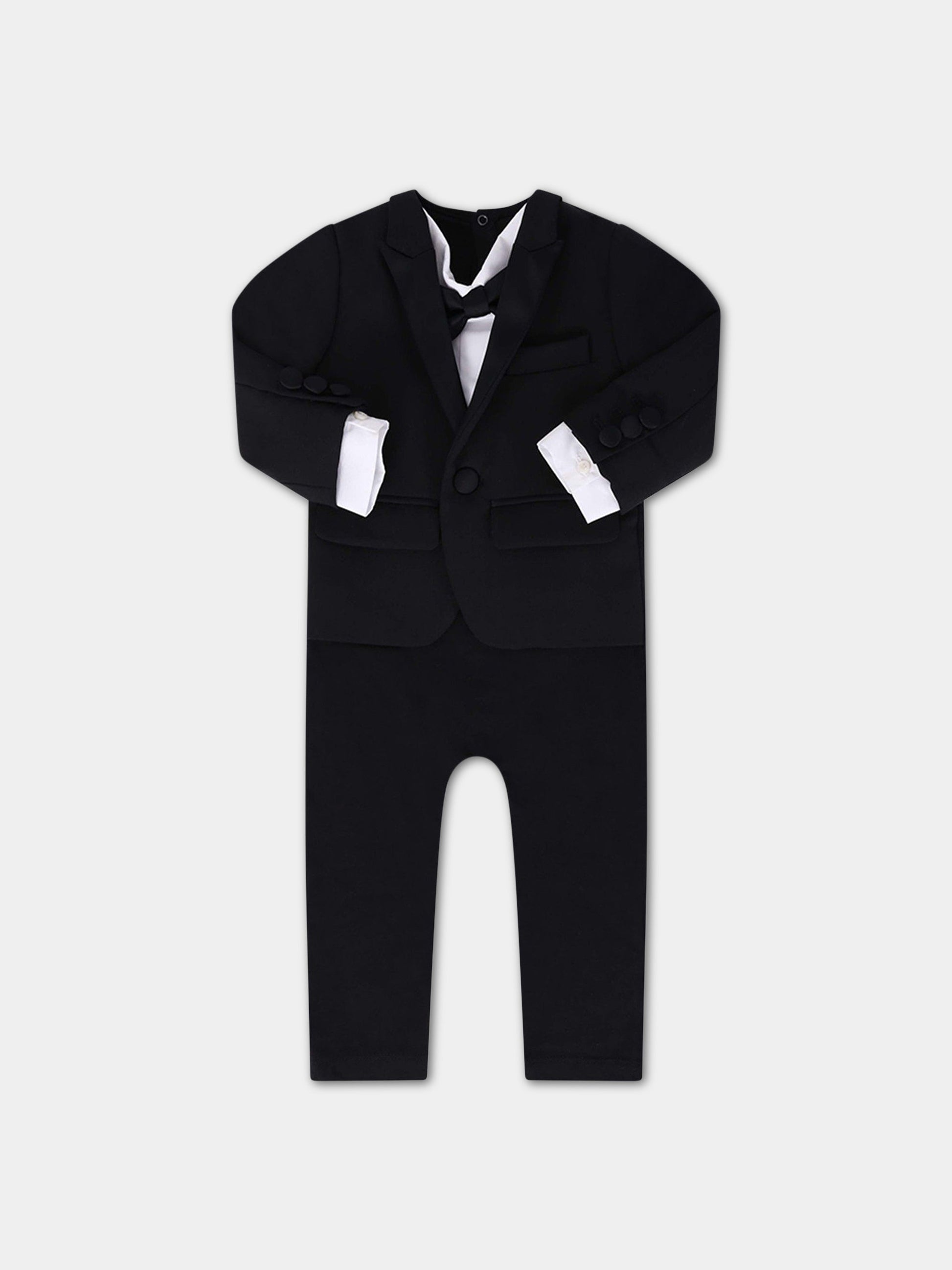 Smoking nero e bianco per neonati,Dsquared2,DQ02FP D000T DQ900