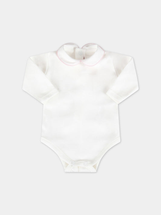 Body avorio per neonata,Little Bear,1029 LATTE/CICLAMINO