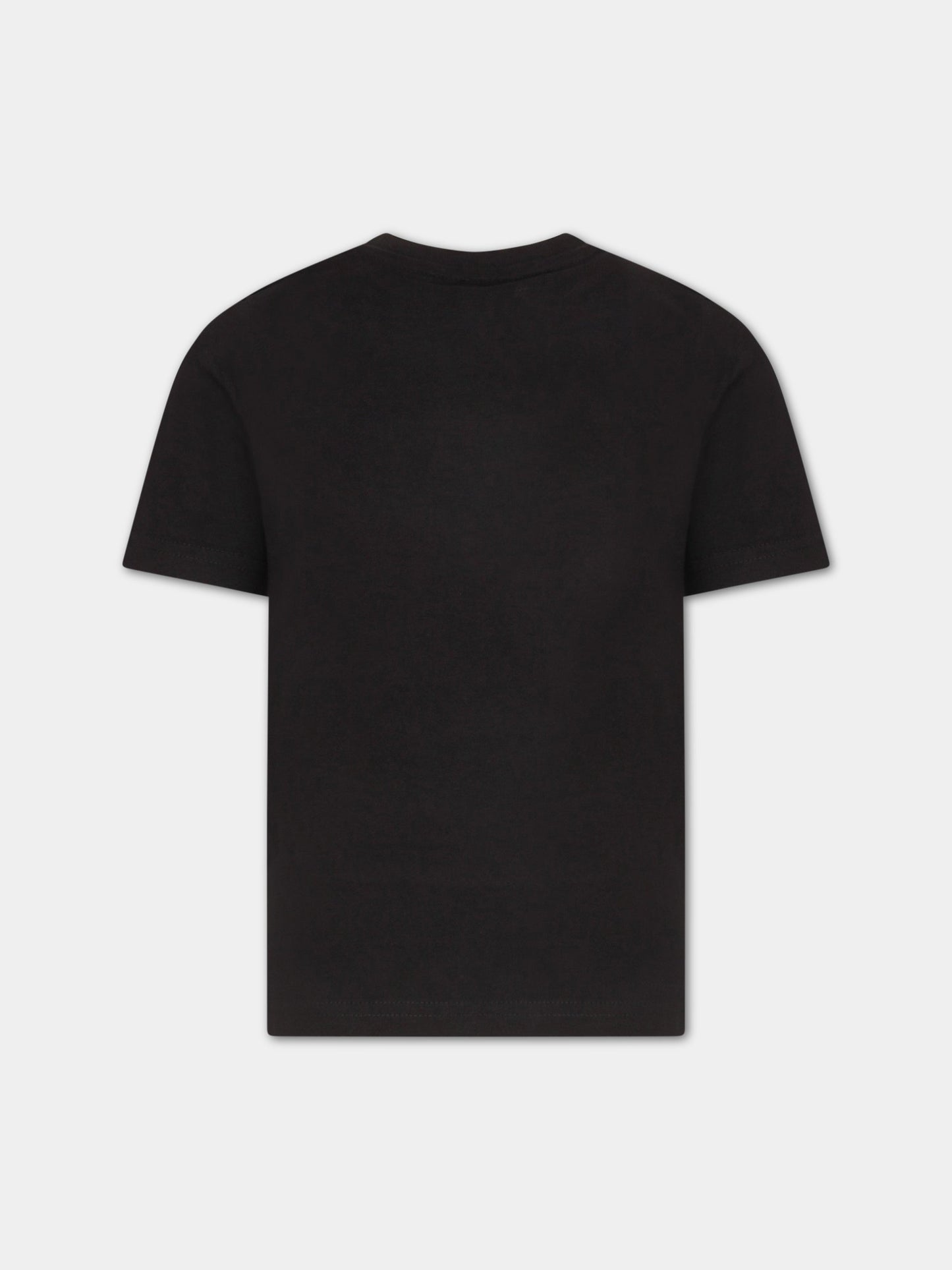 T-shirt nera per bambino con logo,Hugo Boss,J25P13 09B