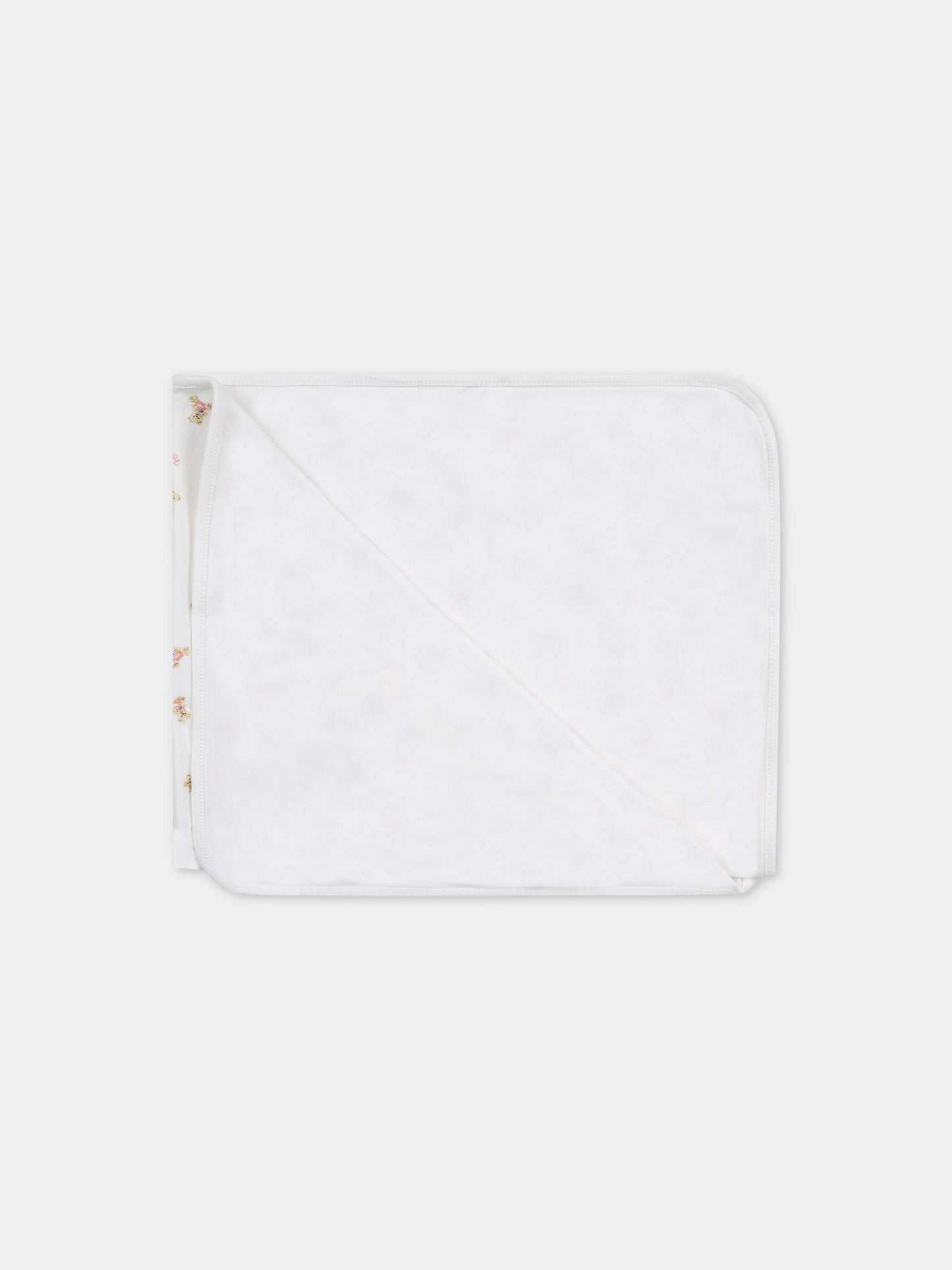Coperta bianco per neonata con orsi,Ralph Lauren Kids,682714001