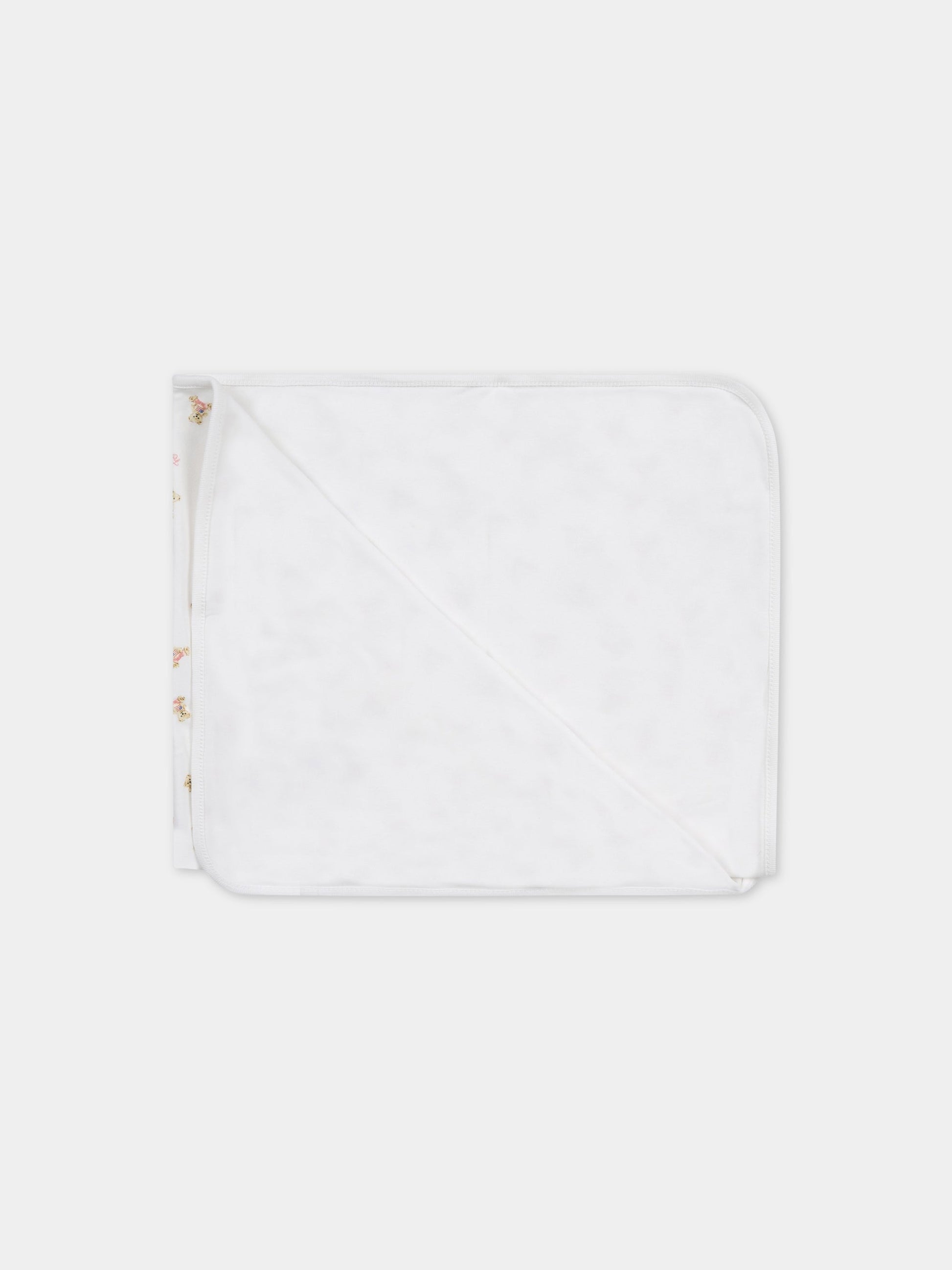 Coperta bianco per neonata con orsi,Ralph Lauren Kids,682714001