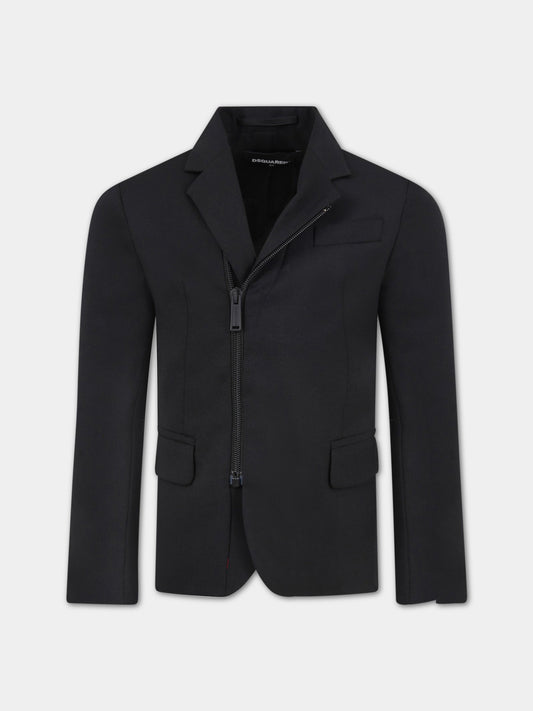 Giacca nera per bambino,Dsquared2,DQ04HZ D00UI DQ900