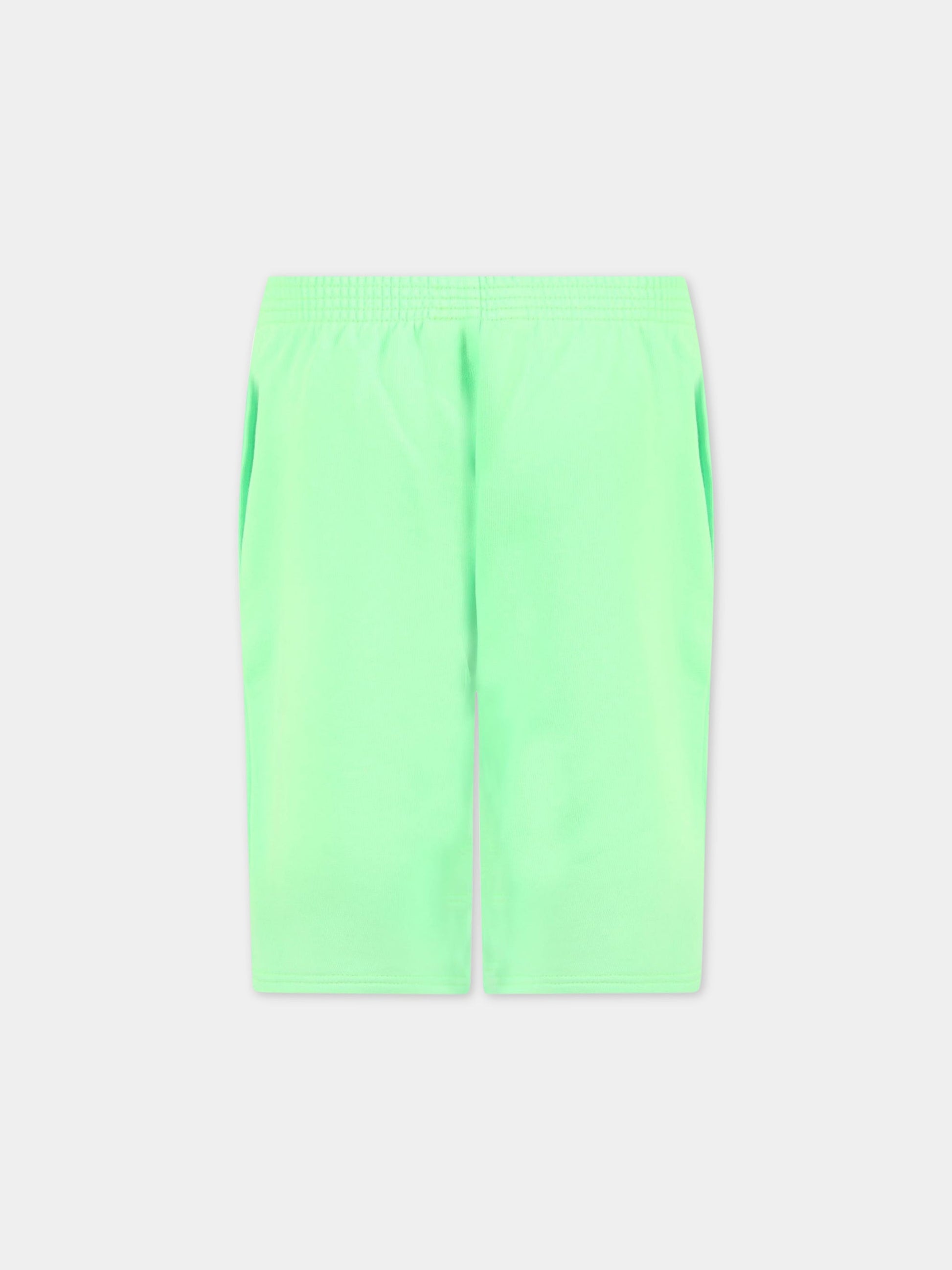 Short verde per bambini con logo,Balenciaga,621789 TJVM2 4162