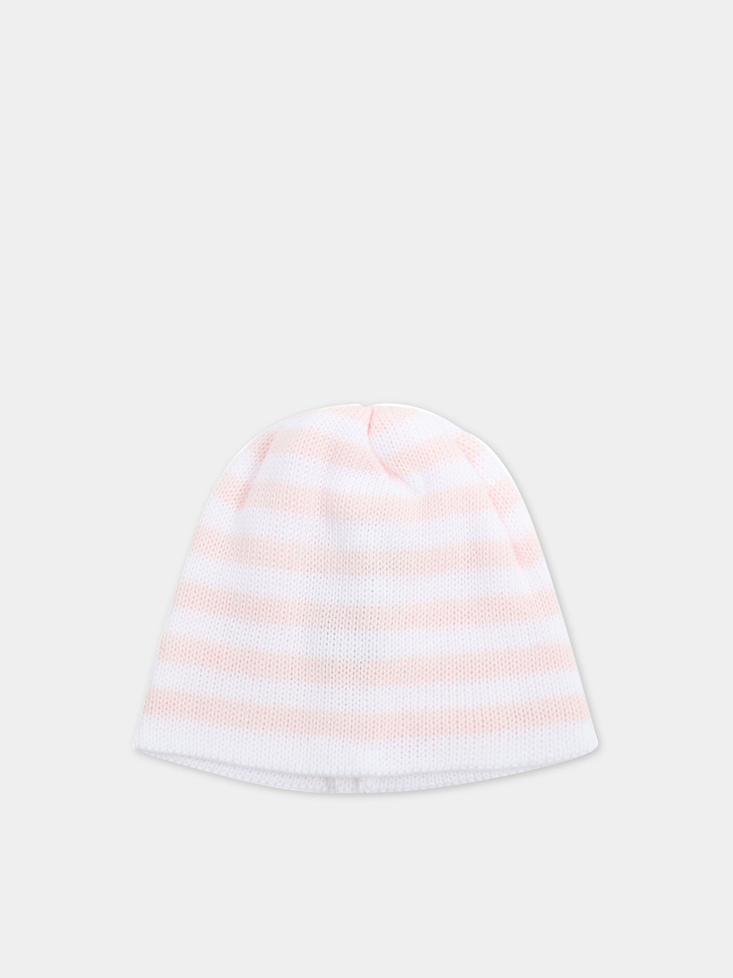 Cappello bianco per neonata,Little Bear,2118 BIANCO/ROSA