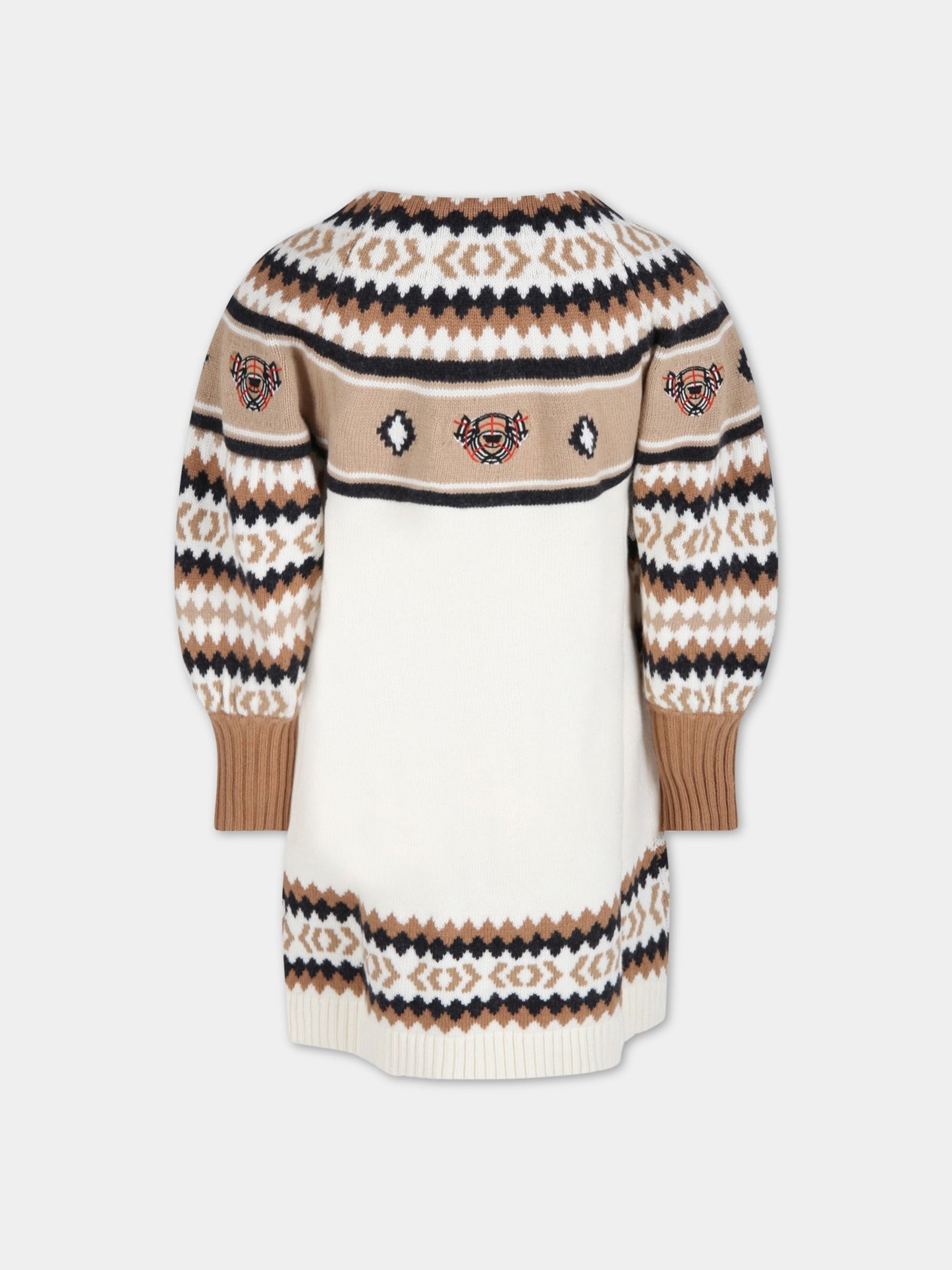 Vestito multicolor per bambina con Thomas bears,Burberry Kids,8044136