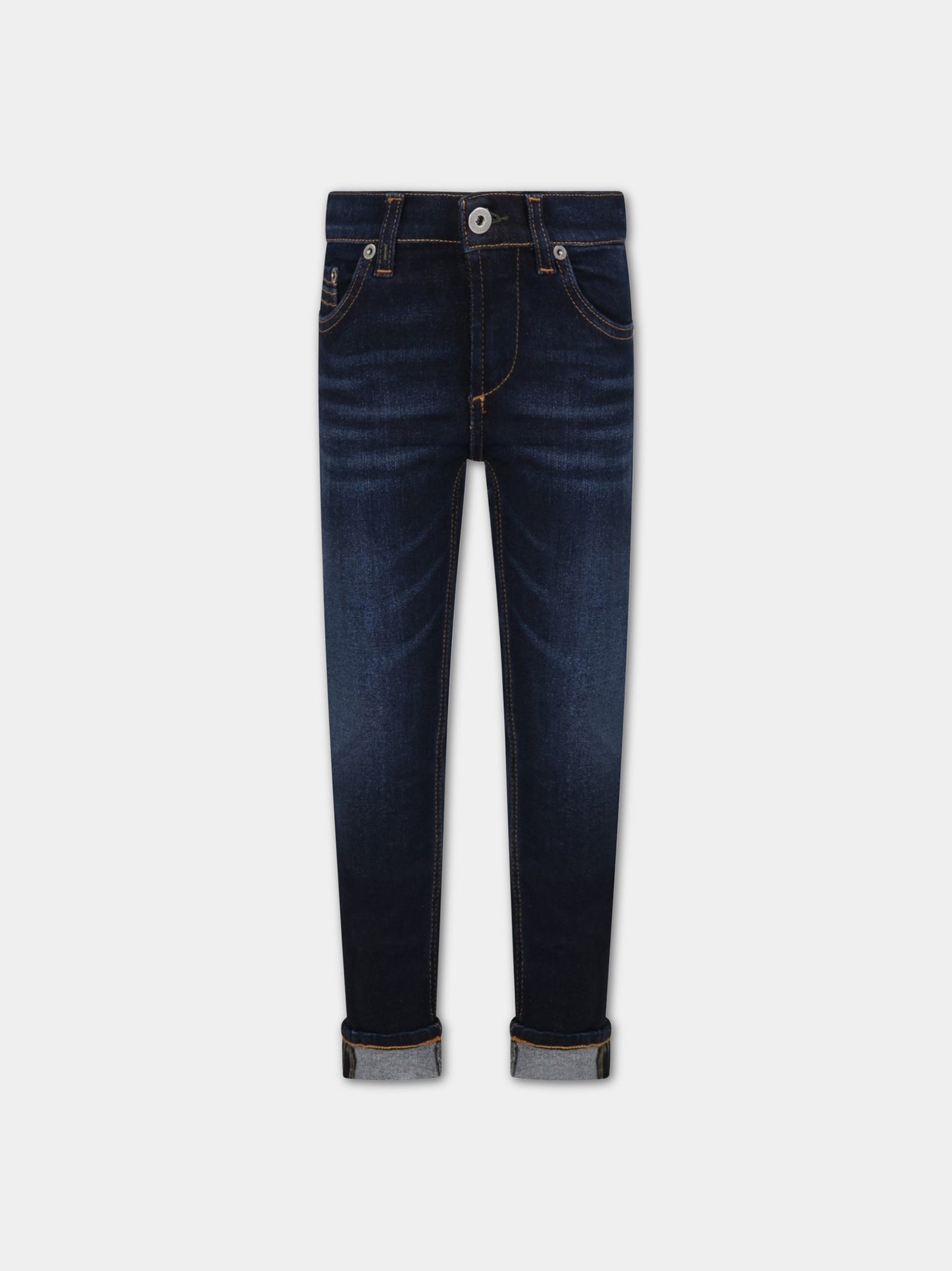 Jeans ''Ritchie'' blu per bambino con iconica D,Dondup Kids,DMPA154 0164 YD027 4025